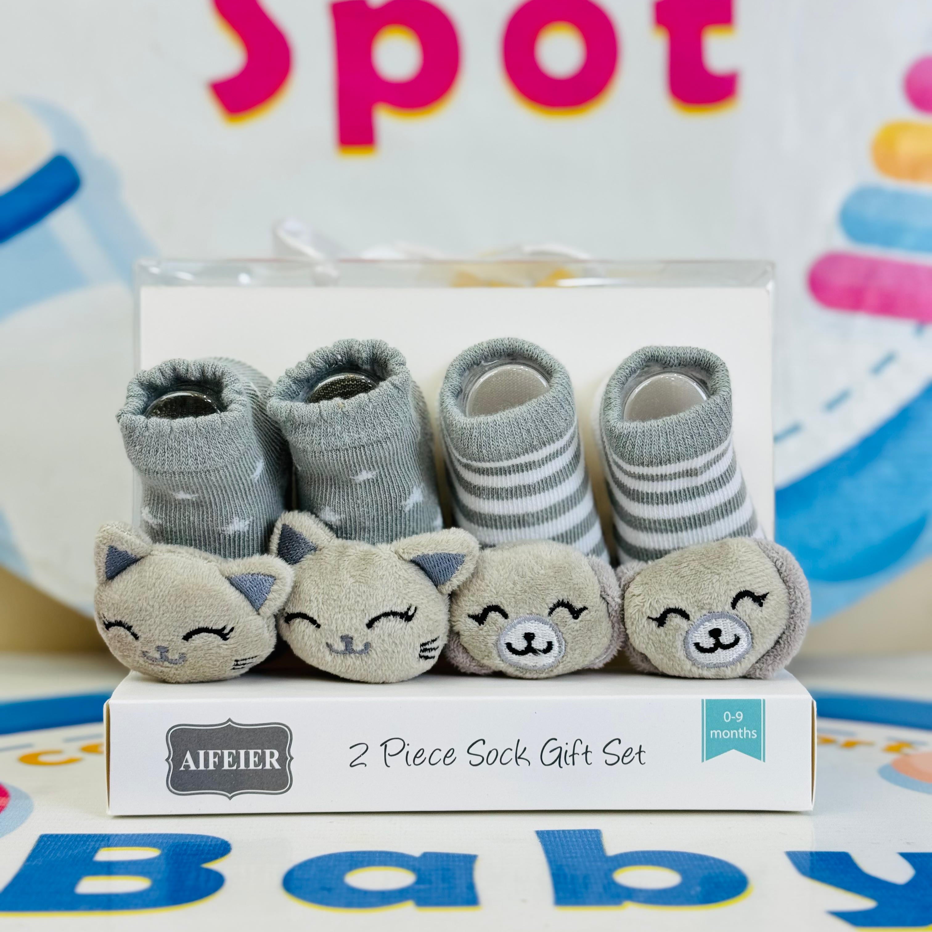 AIFEIER Branded Pack of 2 Socks Botties