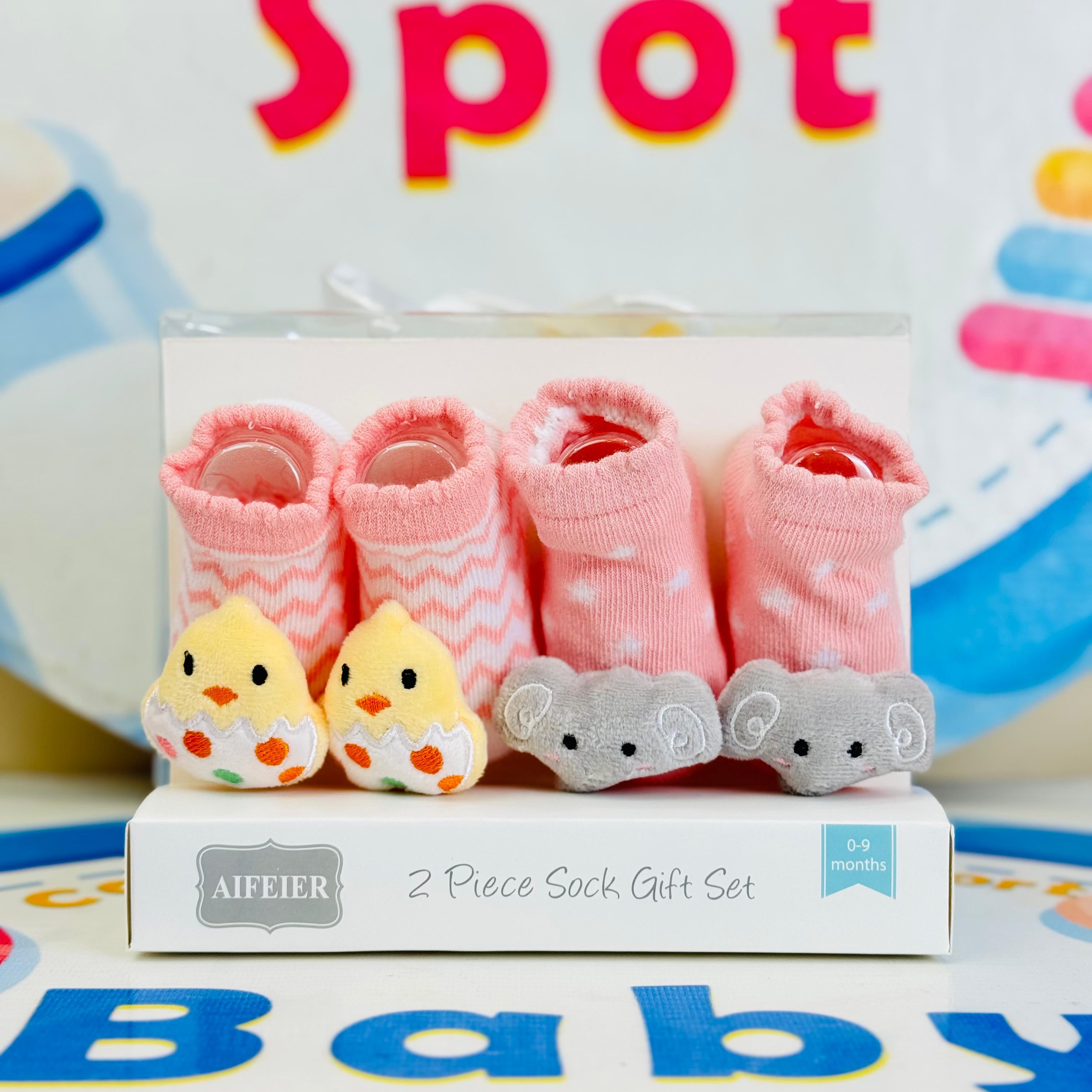 AIFEIER Branded Pack of 2 Socks Botties