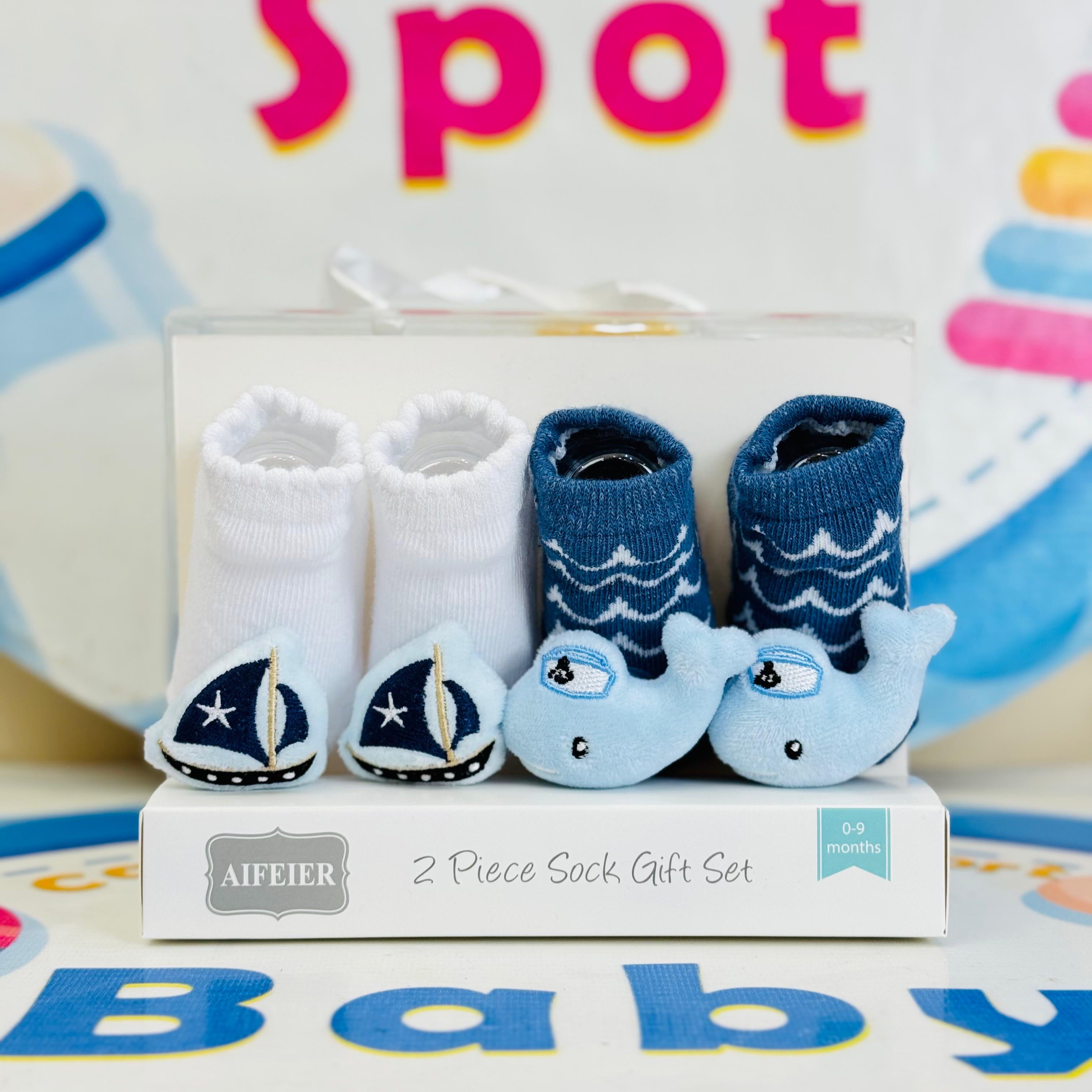 AIFEIER Branded Pack of 2 Socks Botties