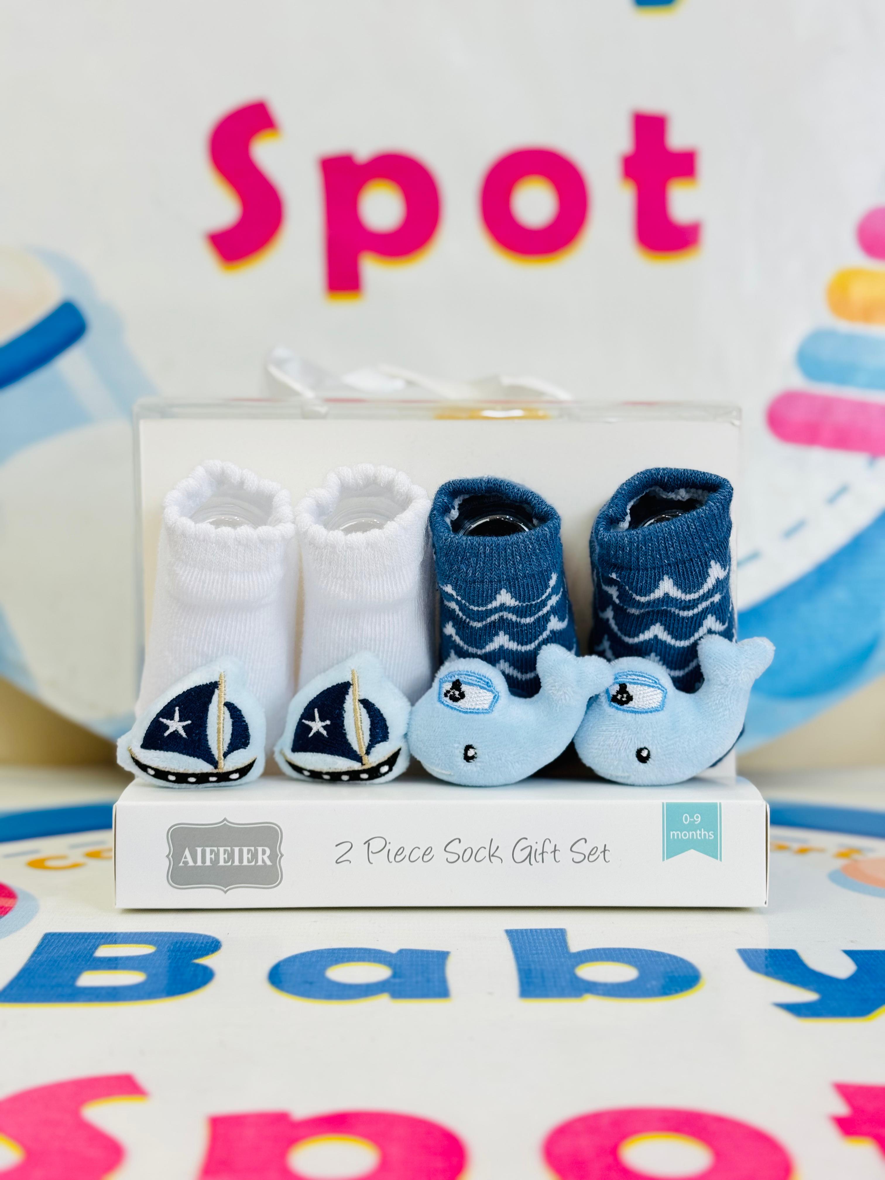 AIFEIER Branded Pack of 2 Socks Botties