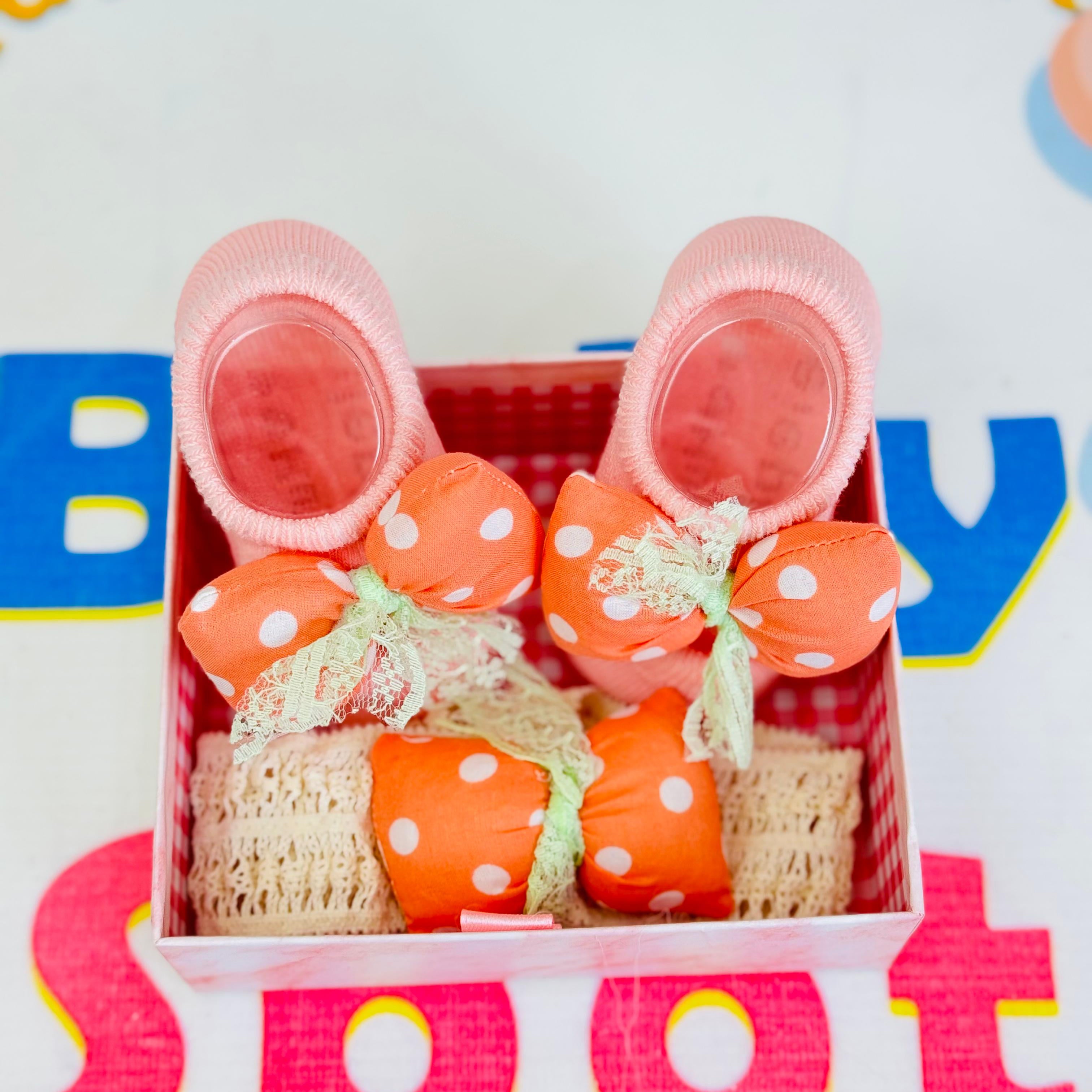 Baby Fancy Botti with Matching Hair Band – Box Packing