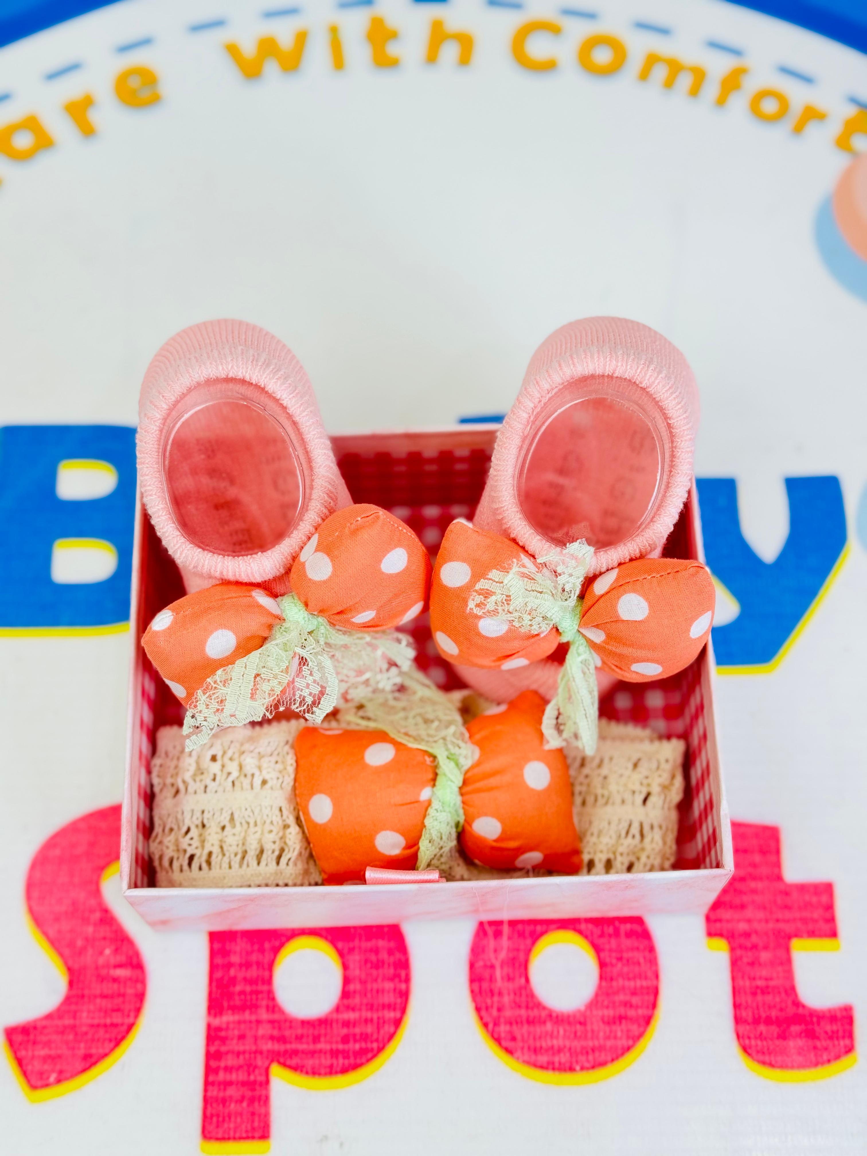 Baby Fancy Botti with Matching Hair Band – Box Packing