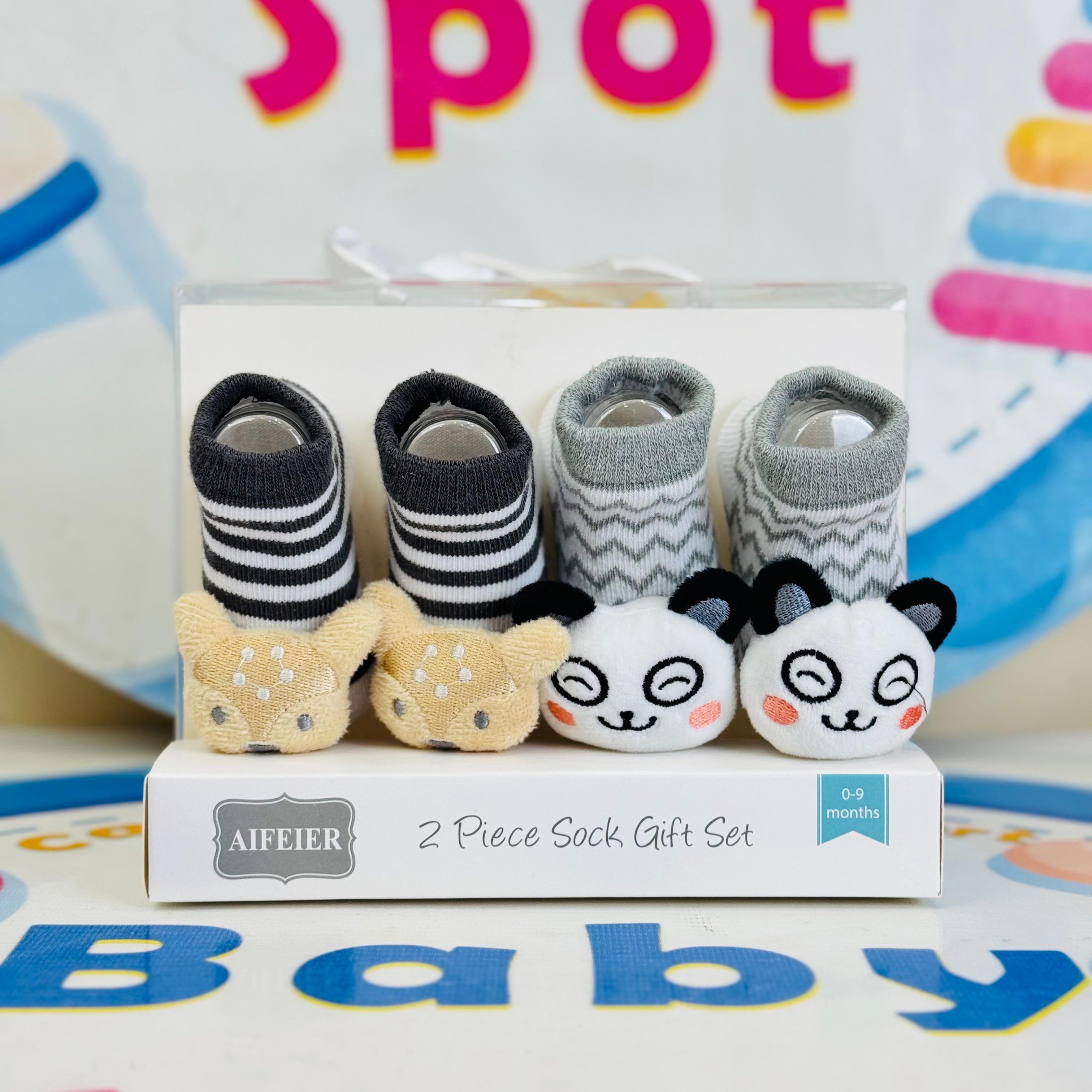 AIFEIER Branded Pack of 2 Socks Botties