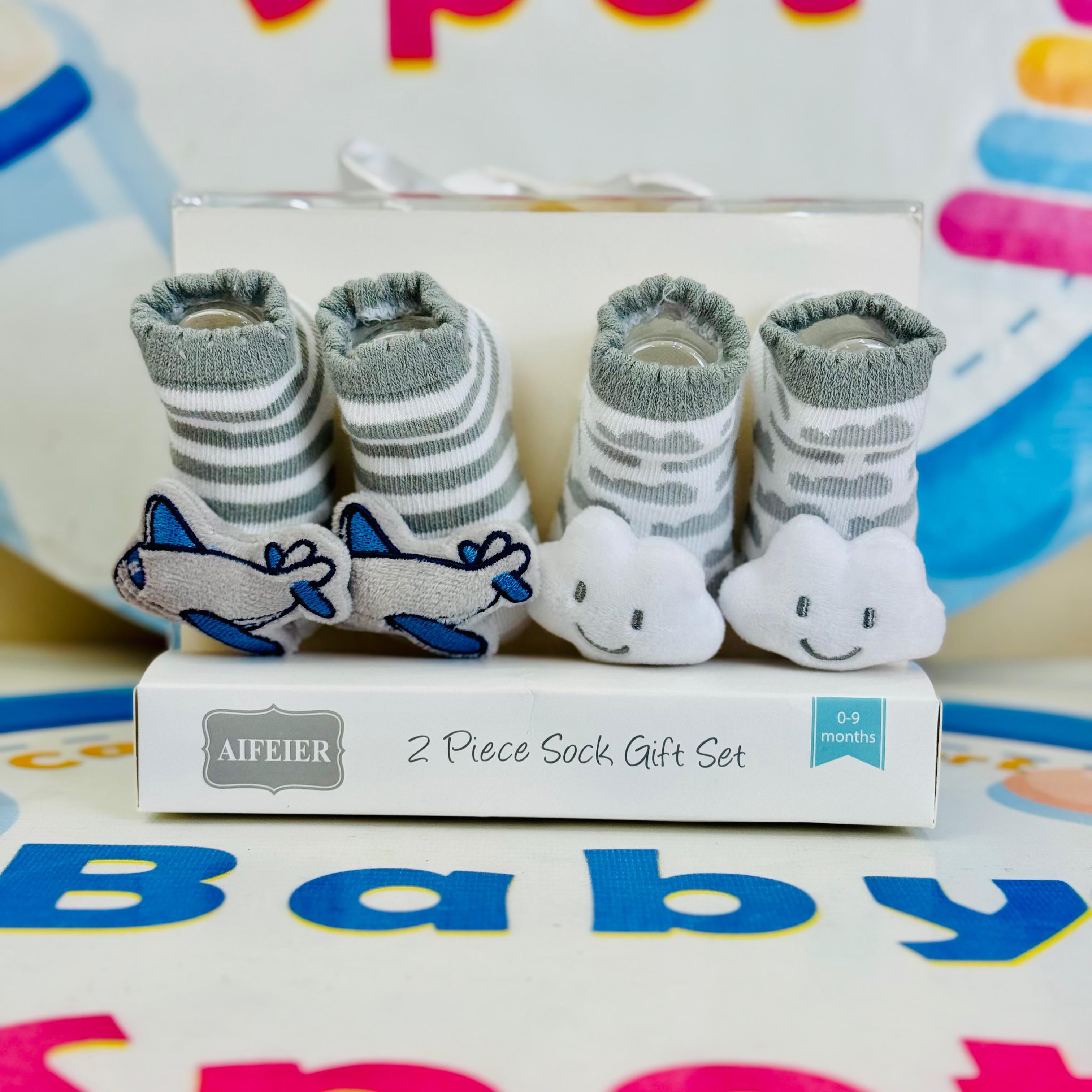 AIFEIER Branded Pack of 2 Socks Botties