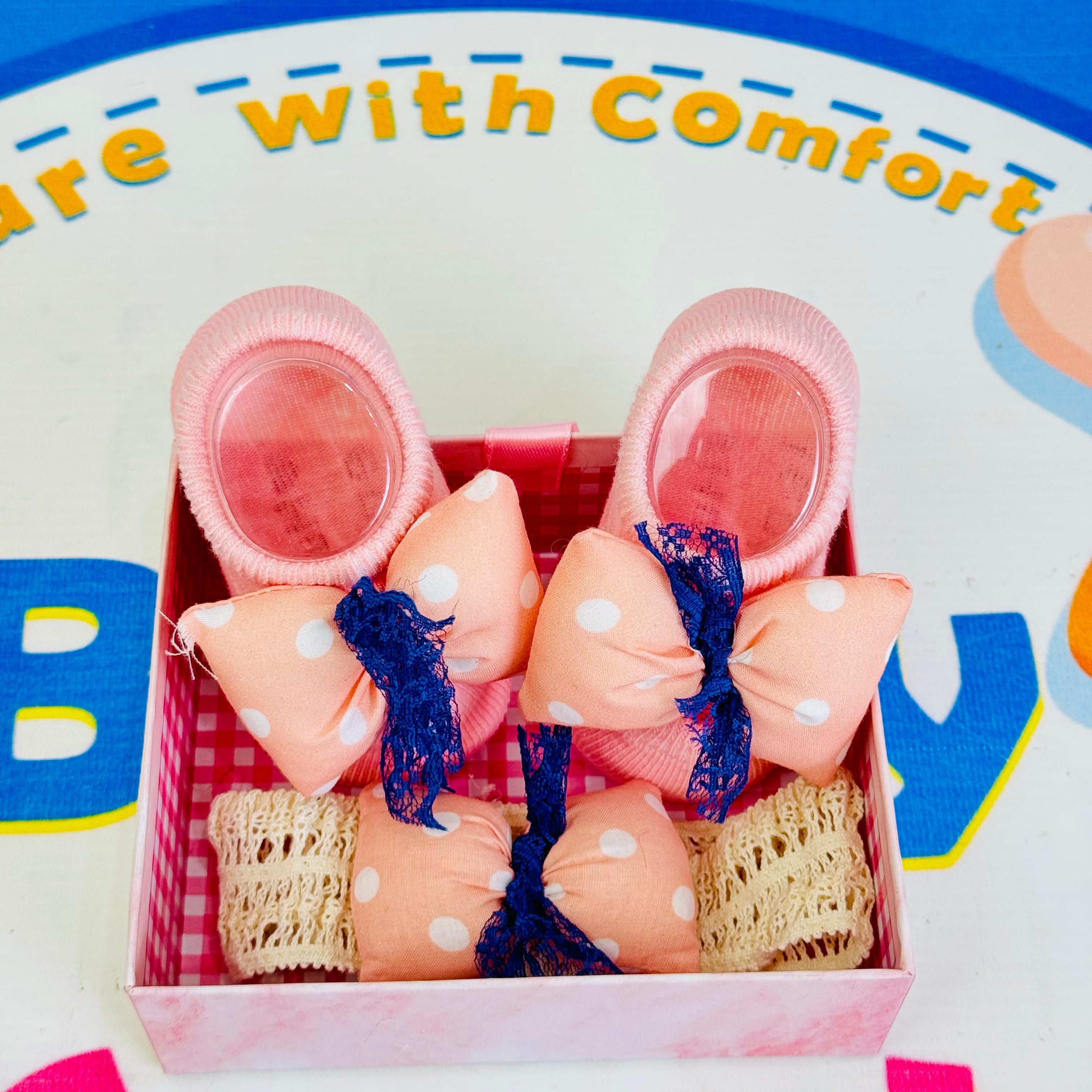 Baby Fancy Botti with Matching Hair Band – Box Packing