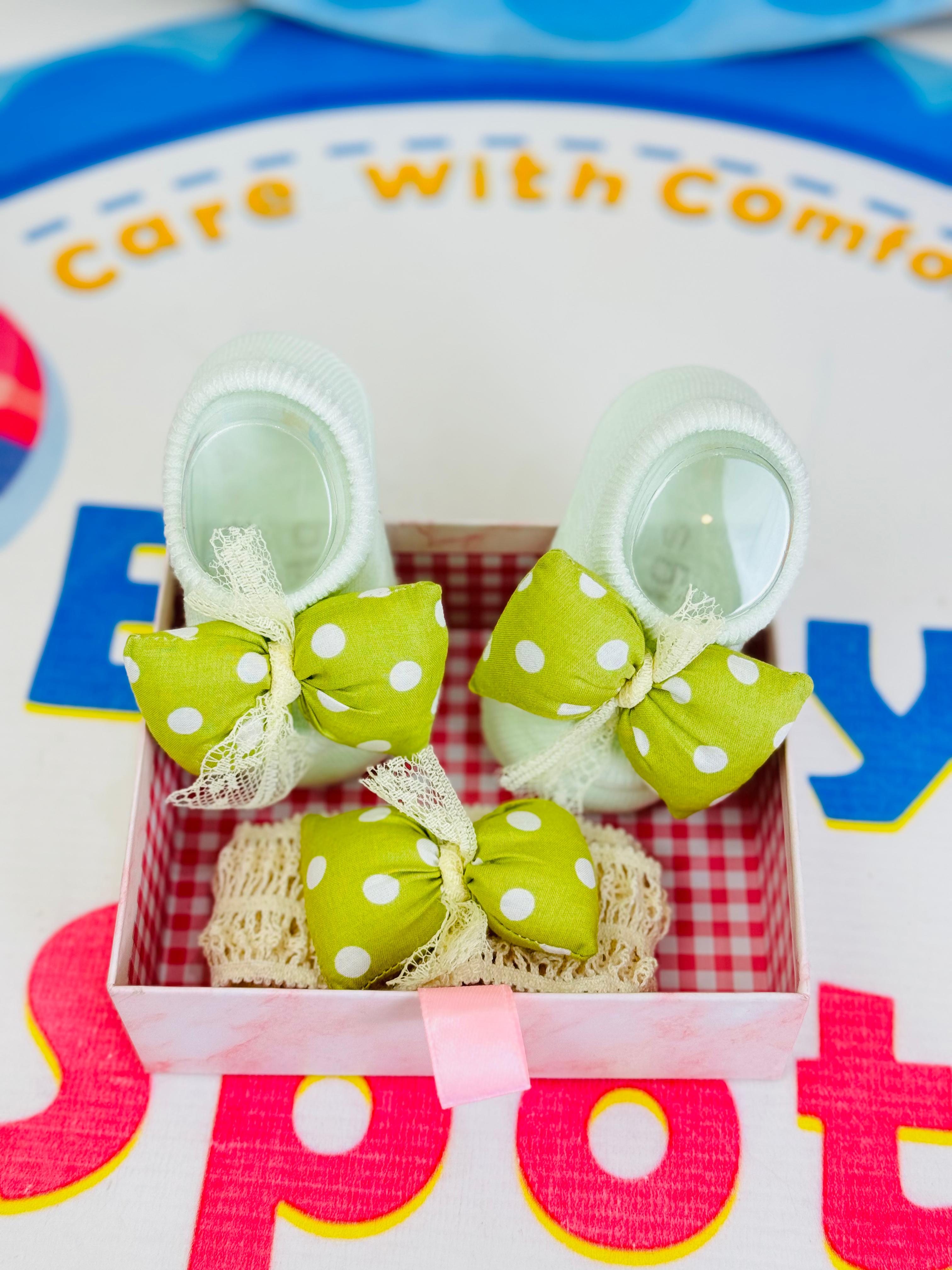 Baby Fancy Botti with Matching Hair Band – Box Packing