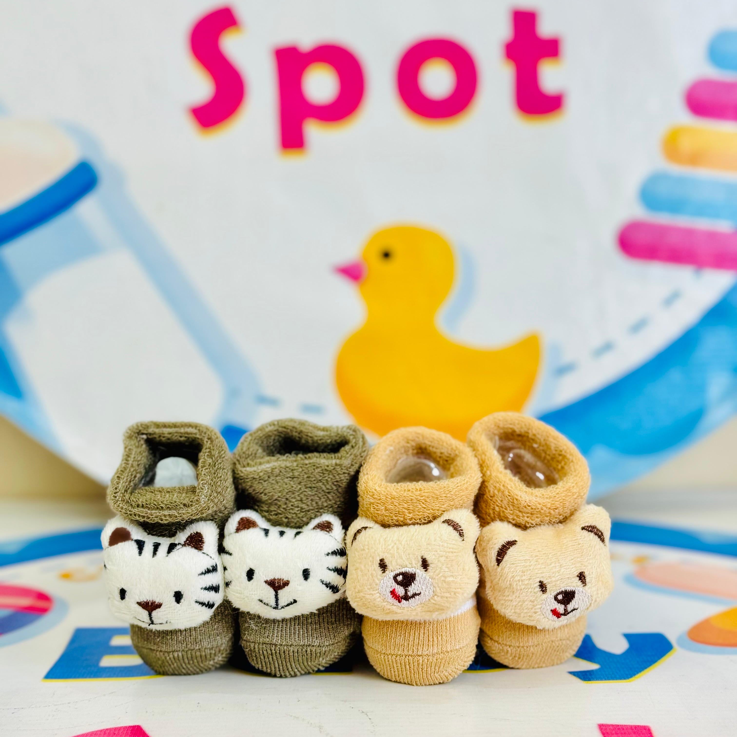 Bebe Fevor Branded Pack of 2 Socks Botties