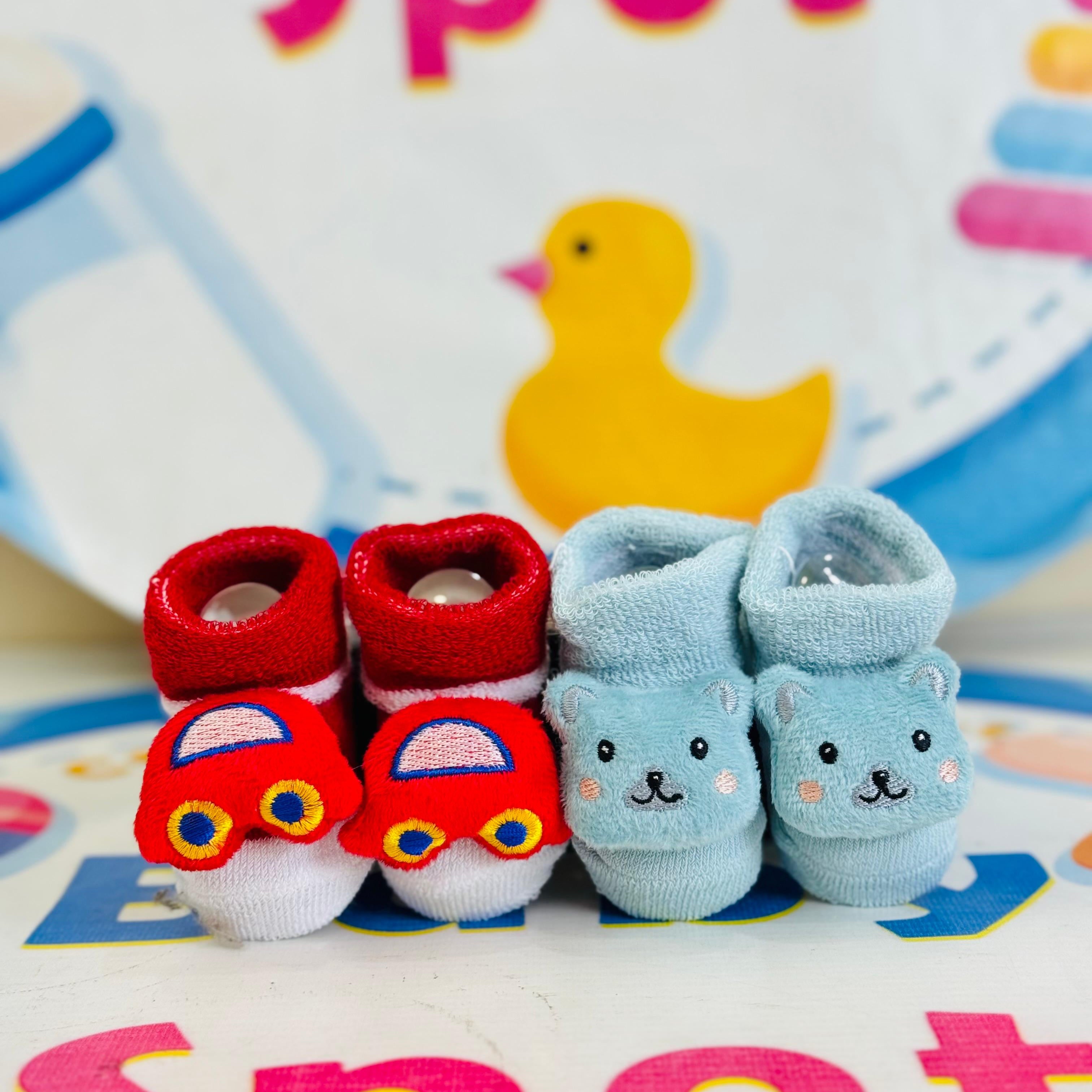 Bebe Fevor Branded Pack of 2 Socks Botties