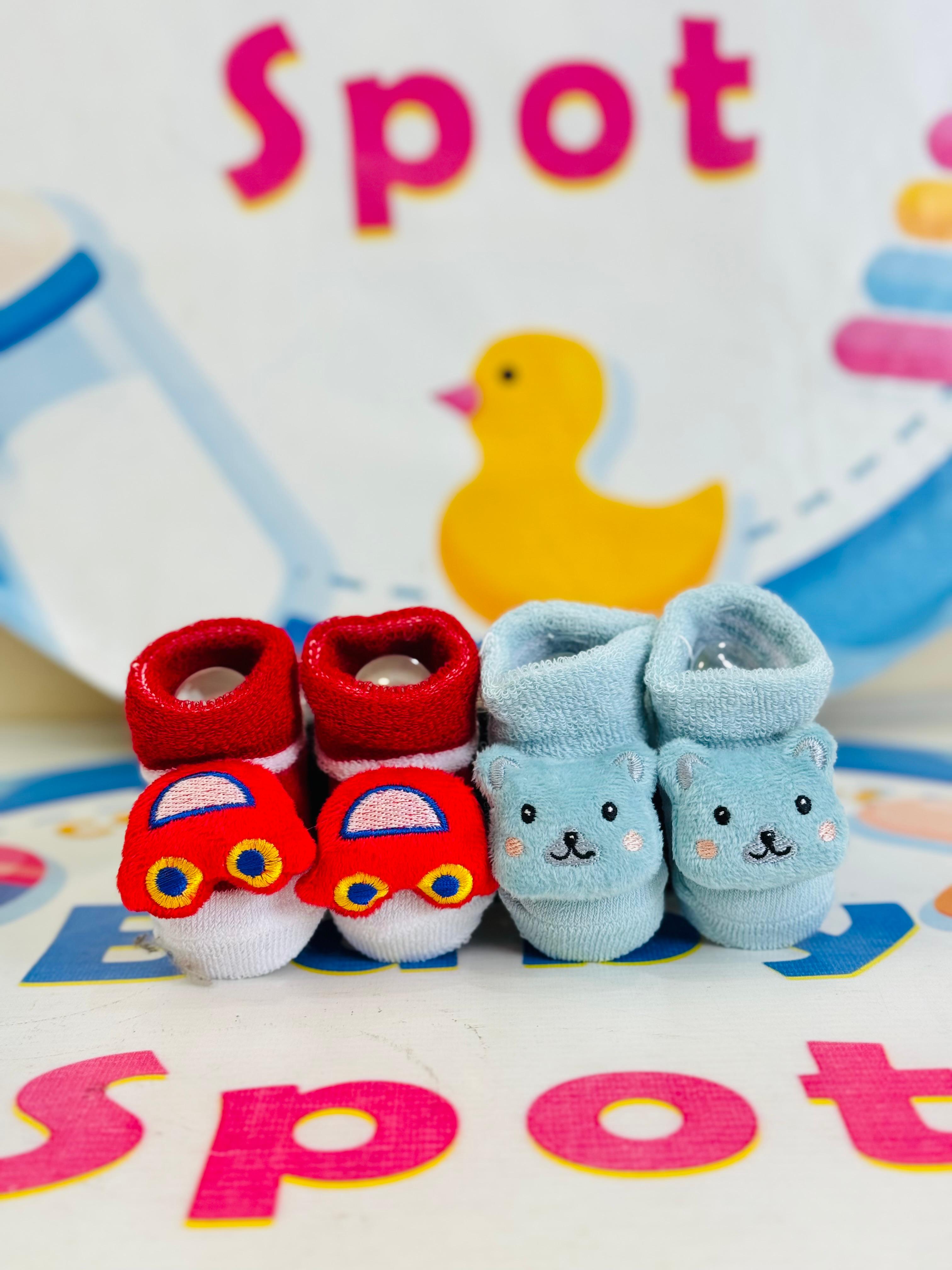 Bebe Fevor Branded Pack of 2 Socks Botties