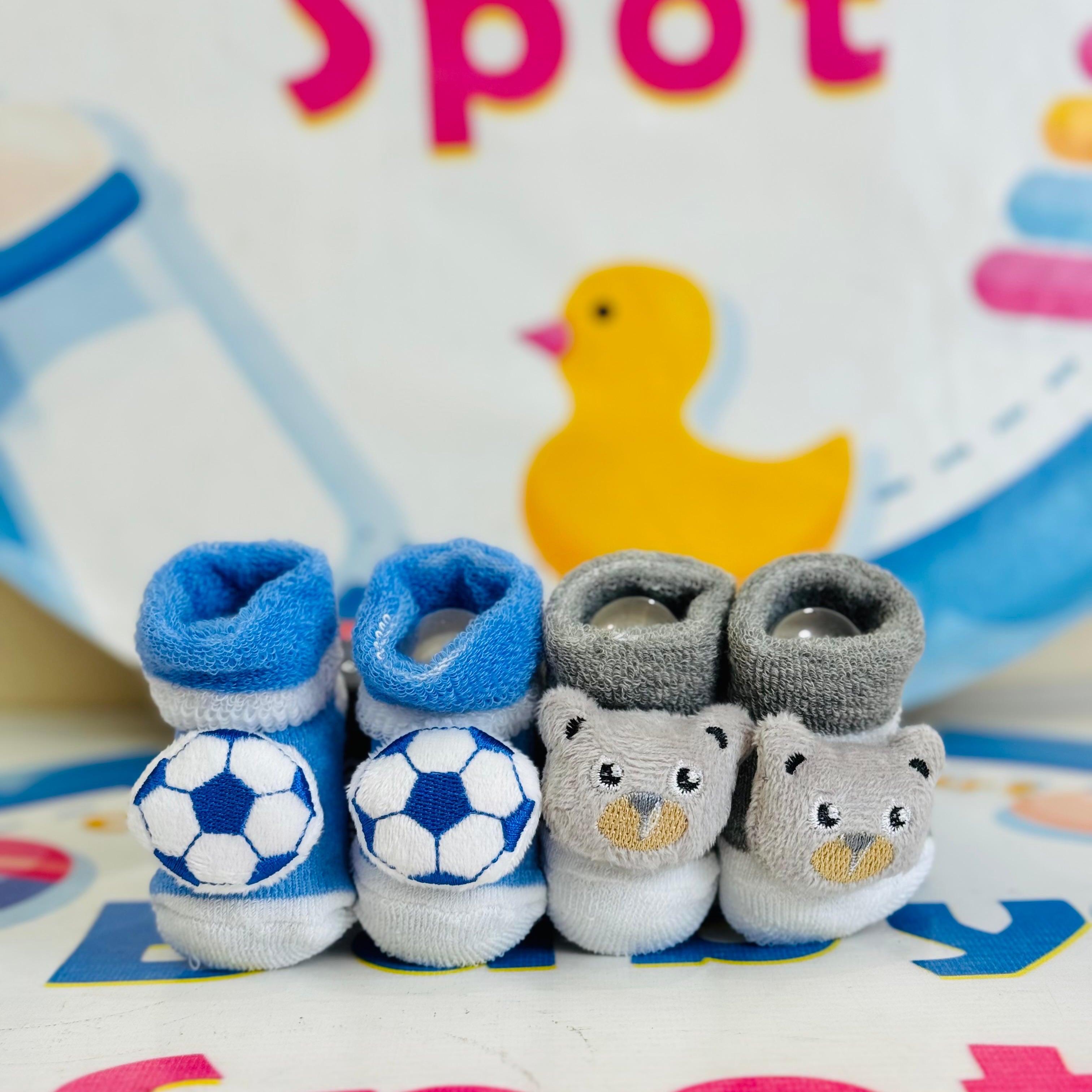 Bebe Fevor Branded Pack of 2 Socks Botties