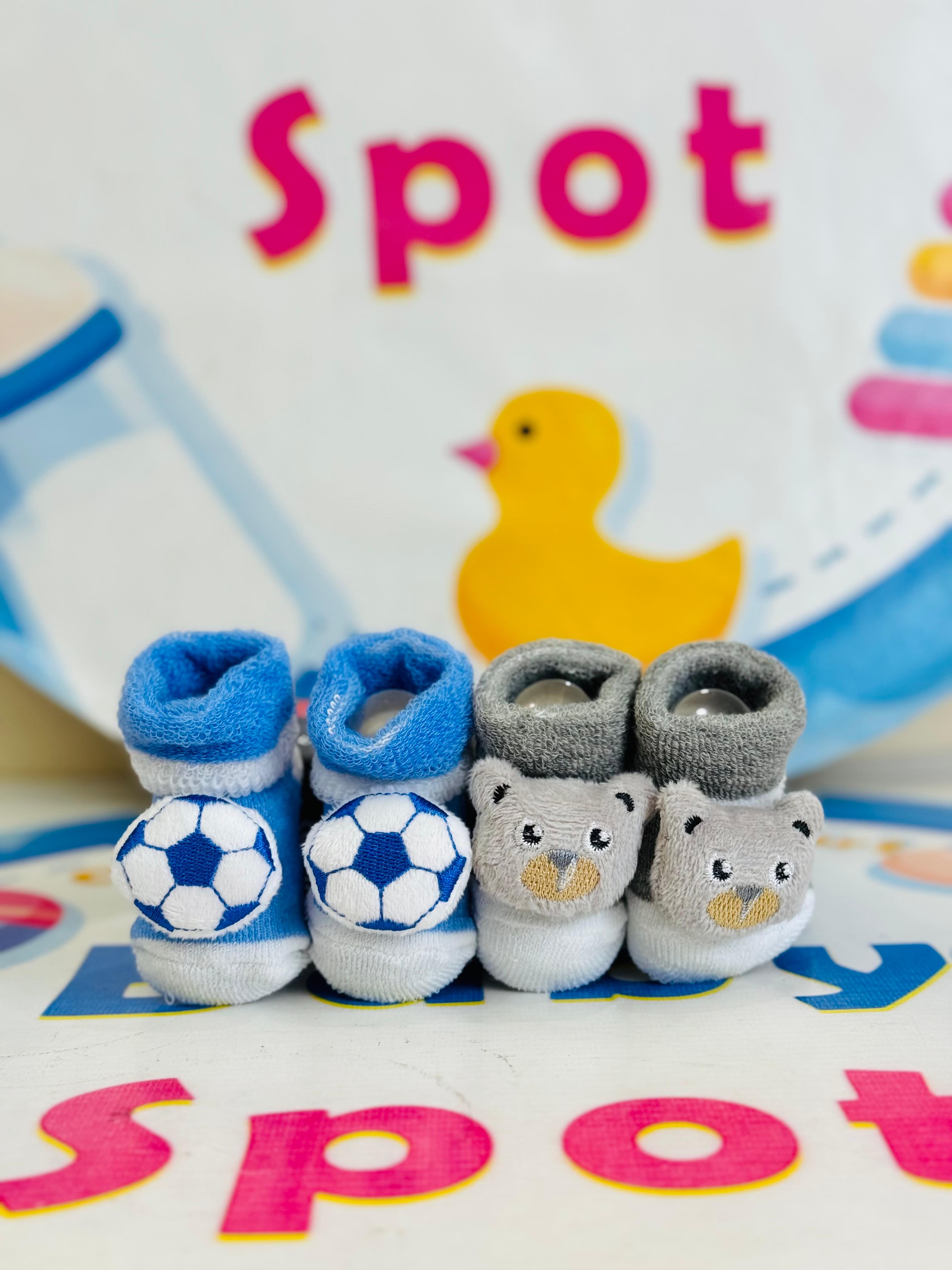 Bebe Fevor Branded Pack of 2 Socks Botties