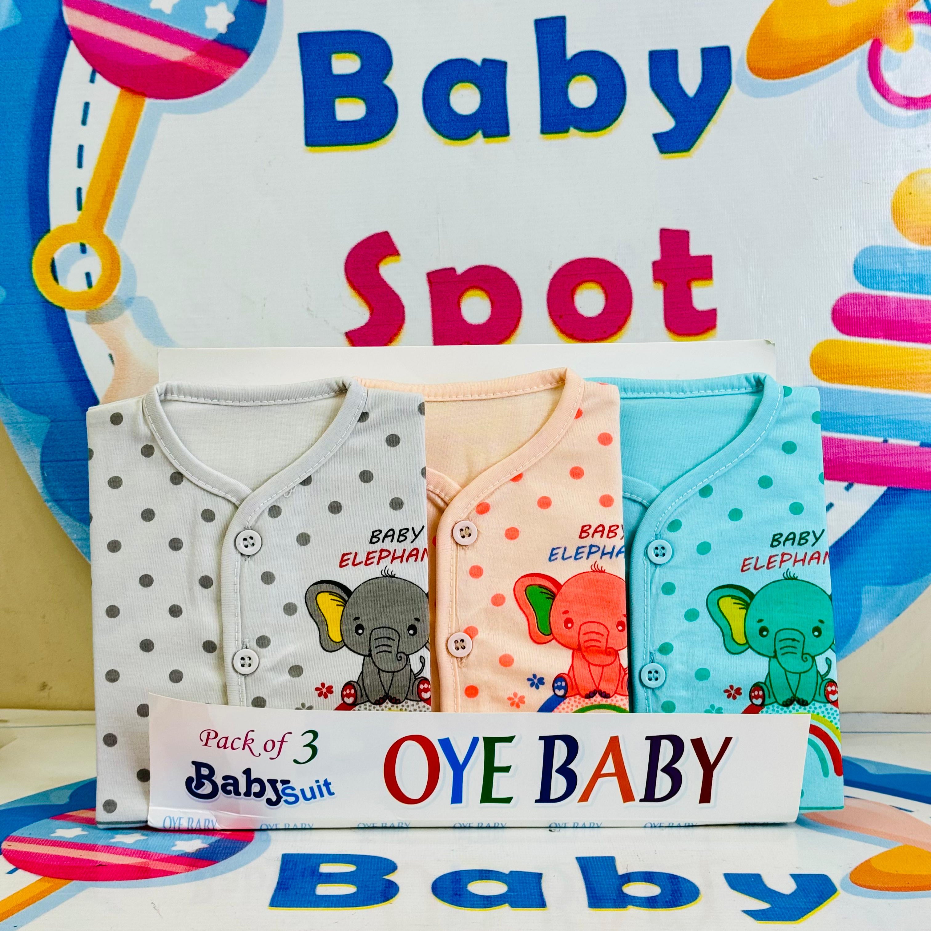 Baby Suits Set – Pack of 3 with Matching Cap