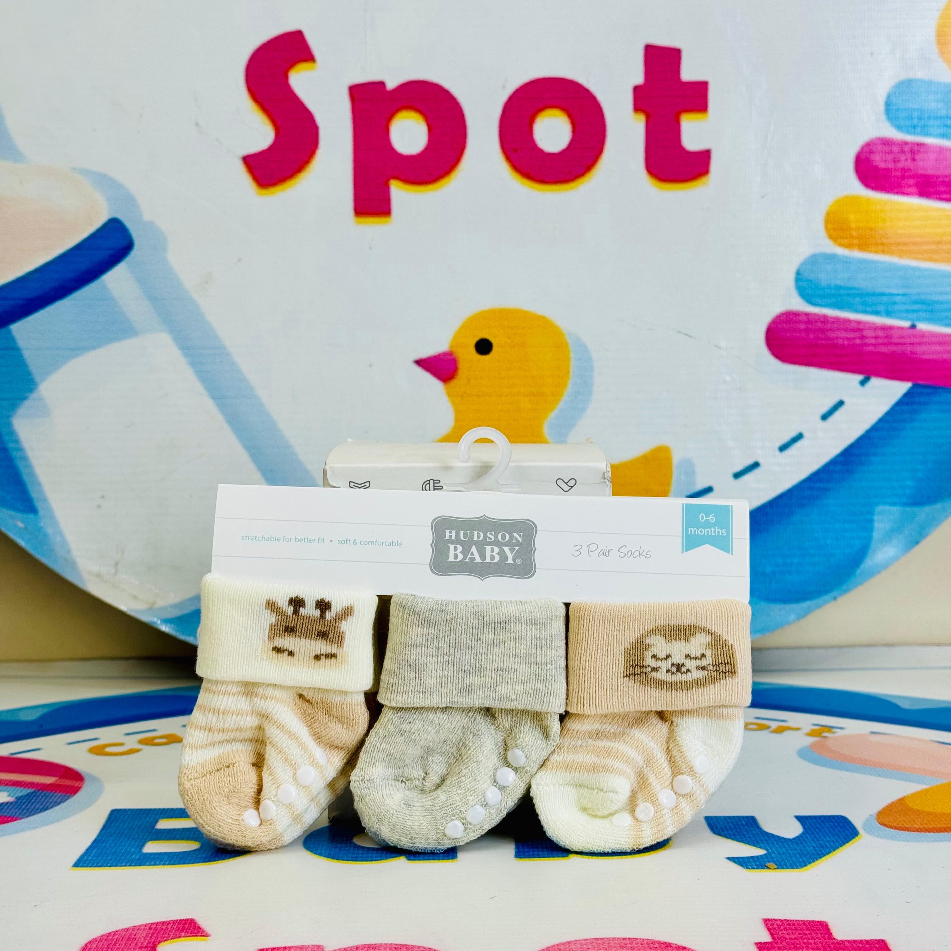 Hudson Baby –Set of 3 Socks for Newborns