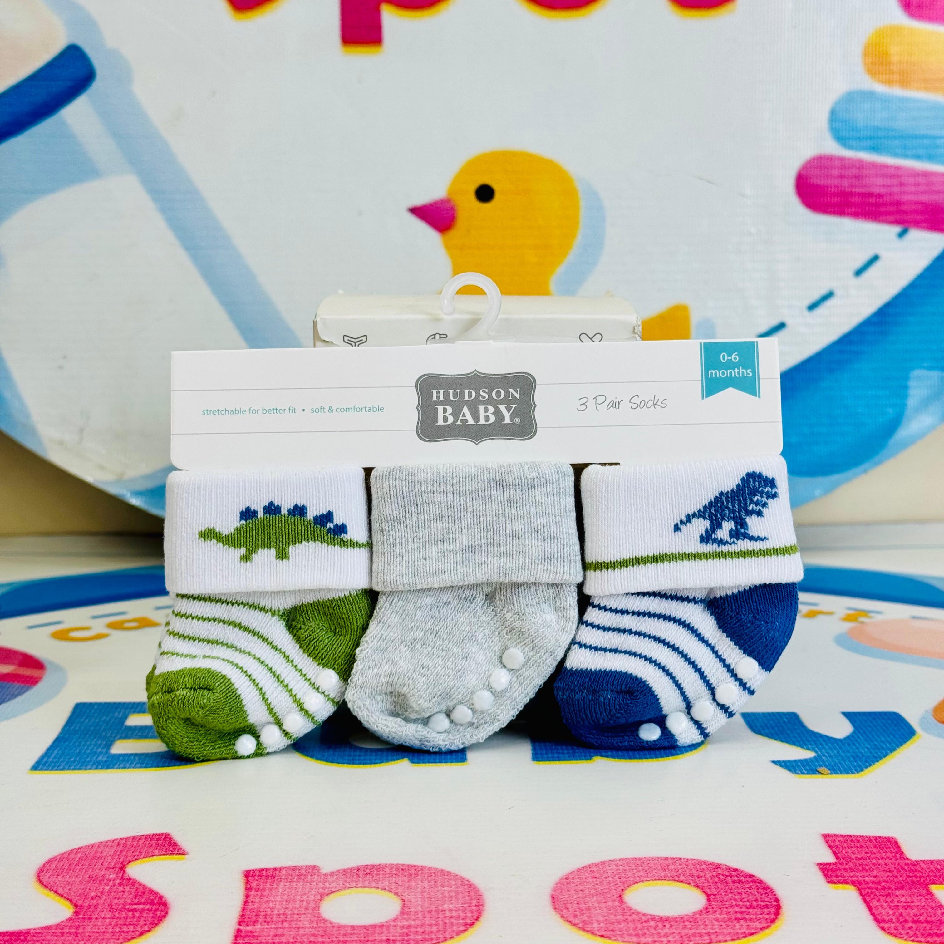 Hudson Baby –Set of 3 Socks for Newborns