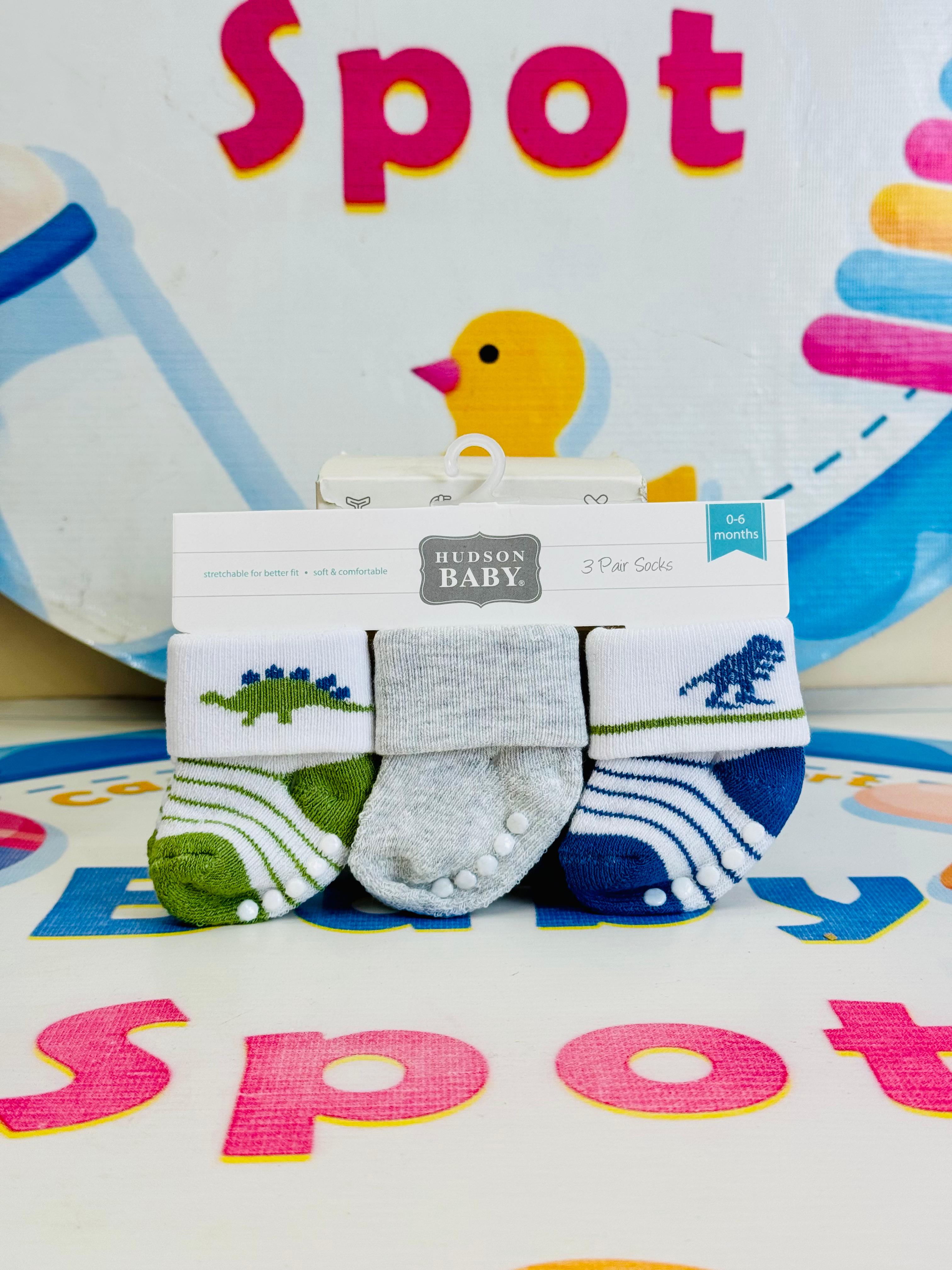 Hudson Baby –Set of 3 Socks for Newborns