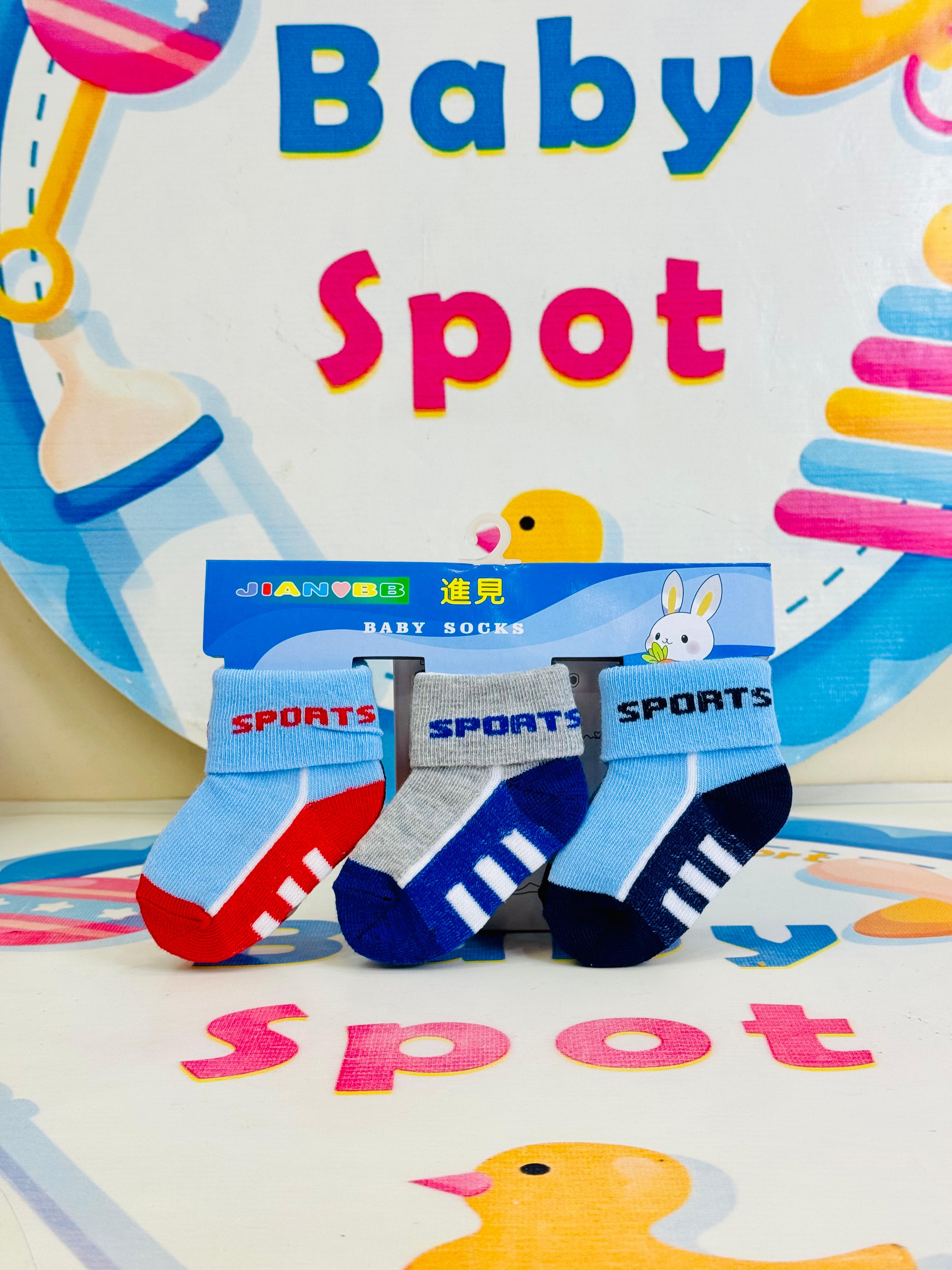 Imported 3-in-1 Socks Pack(0-12 months)