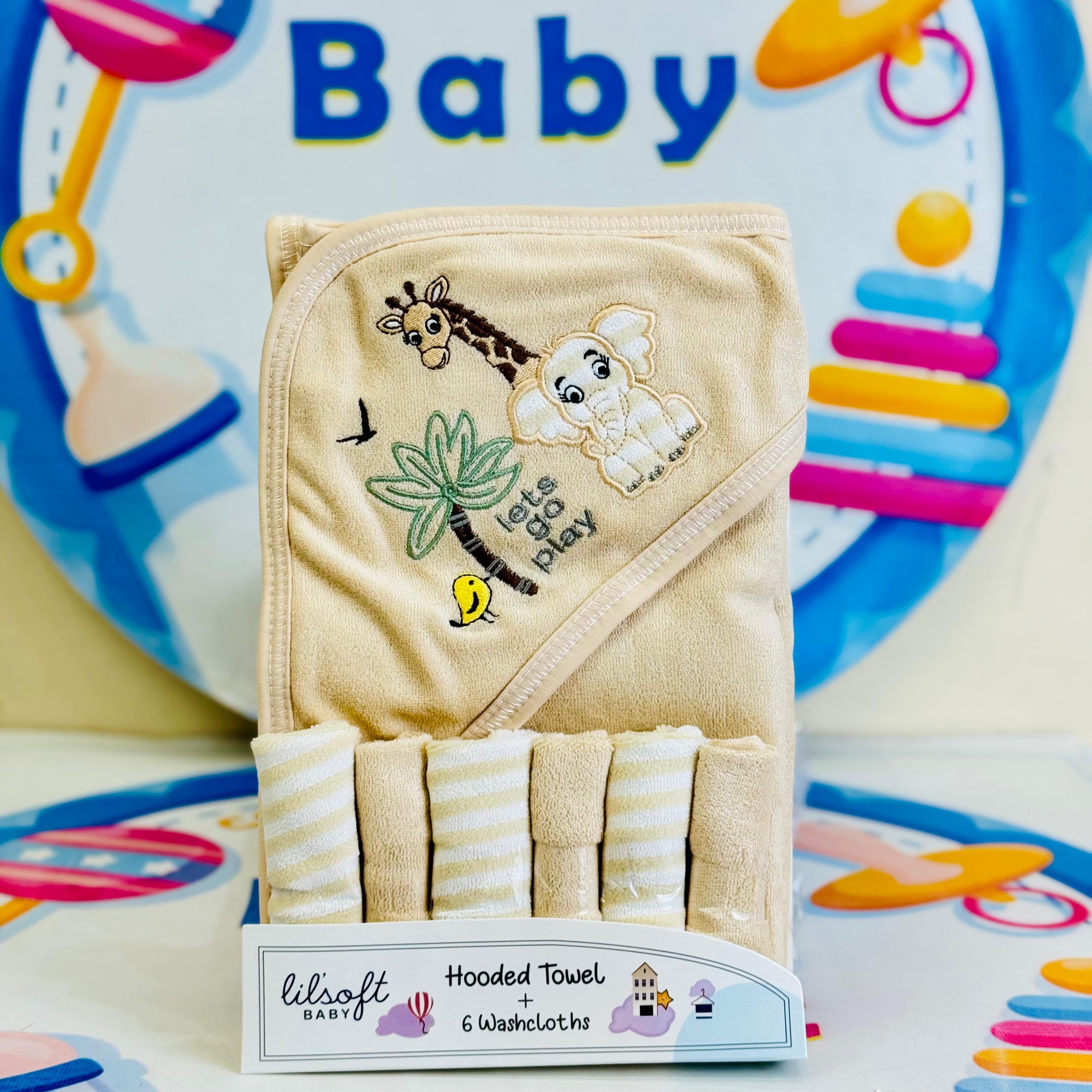 Lilsoft 7-Piece Baby Towel Set S