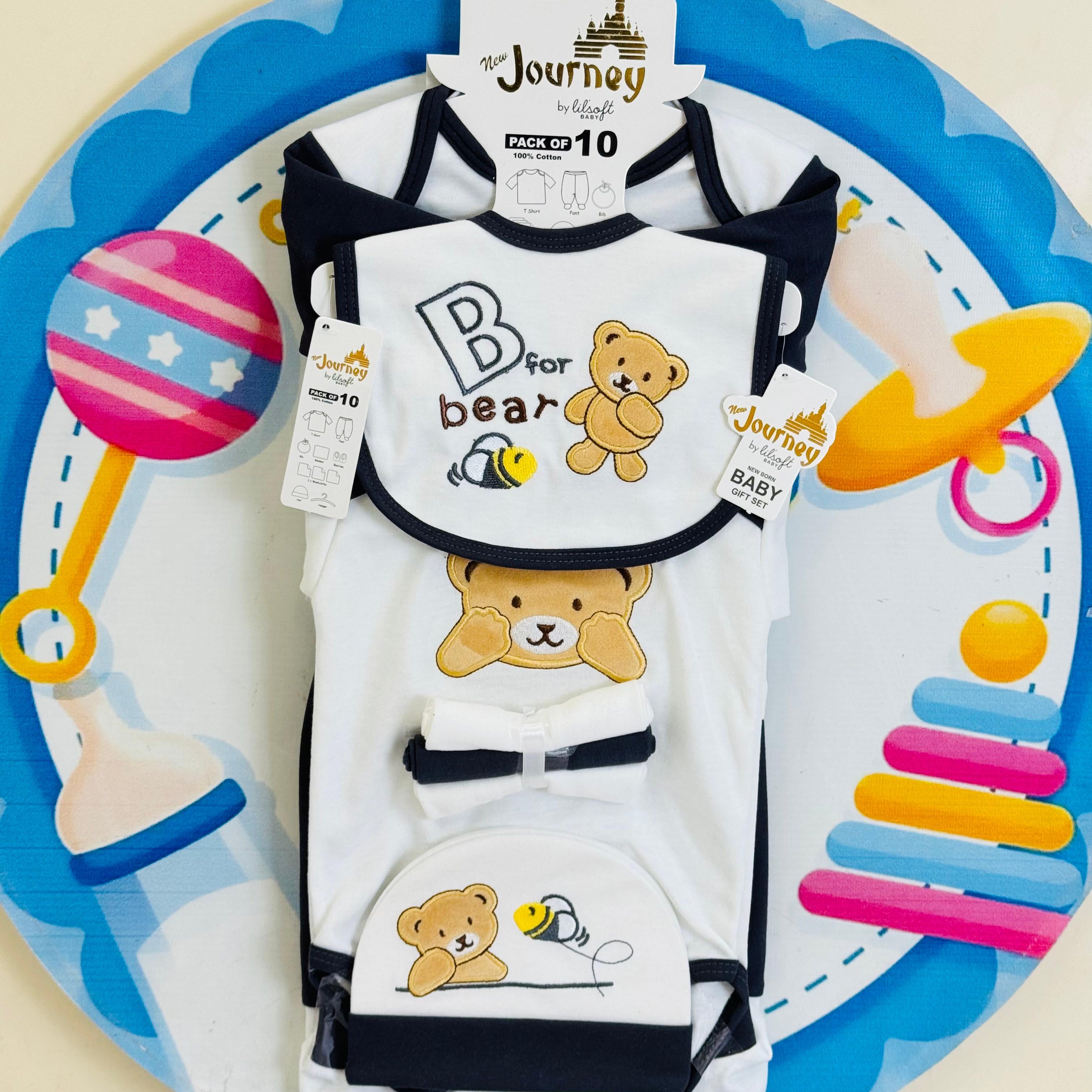 10 pcs baby starter set collection (black)