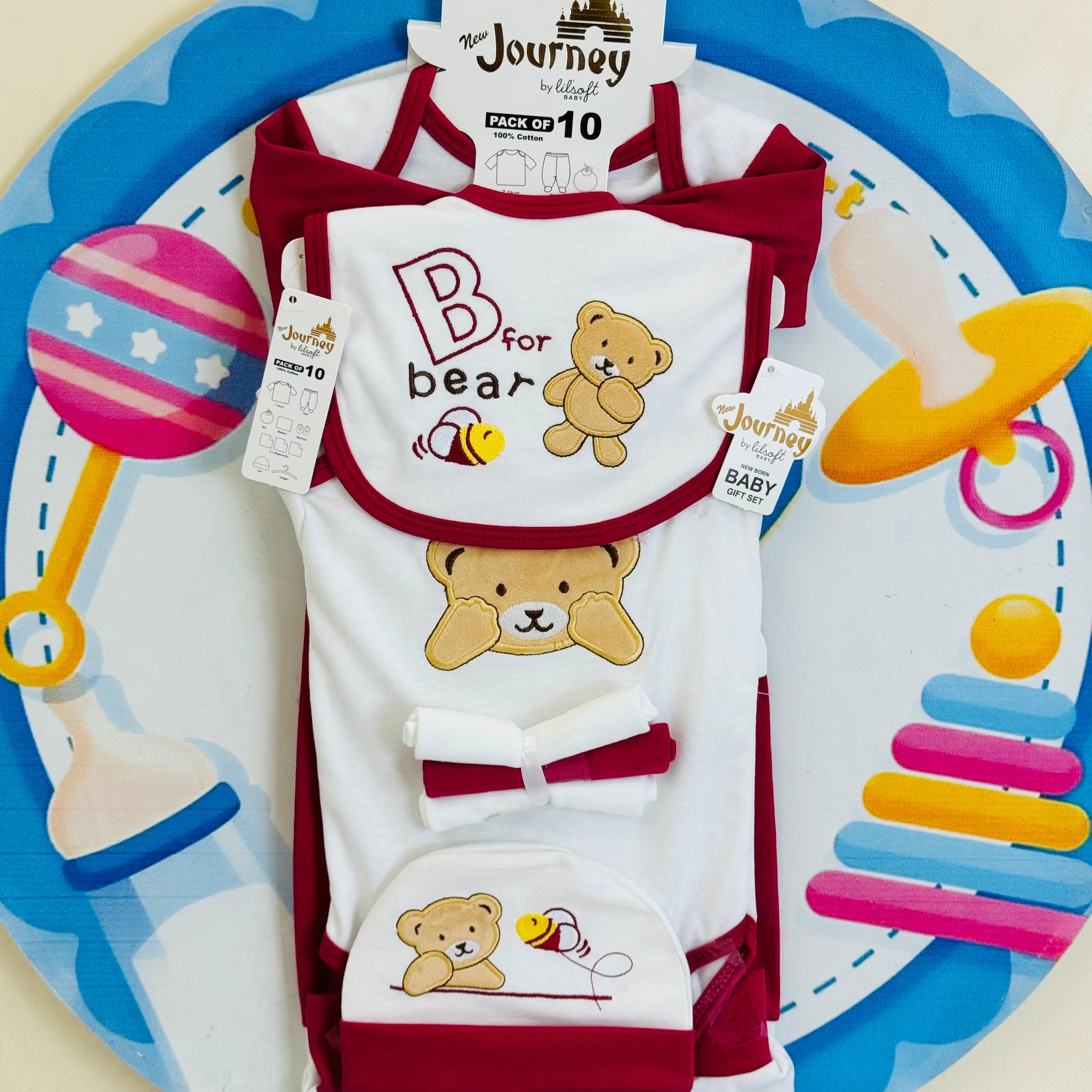 10 pcs baby starter set collection (Red)