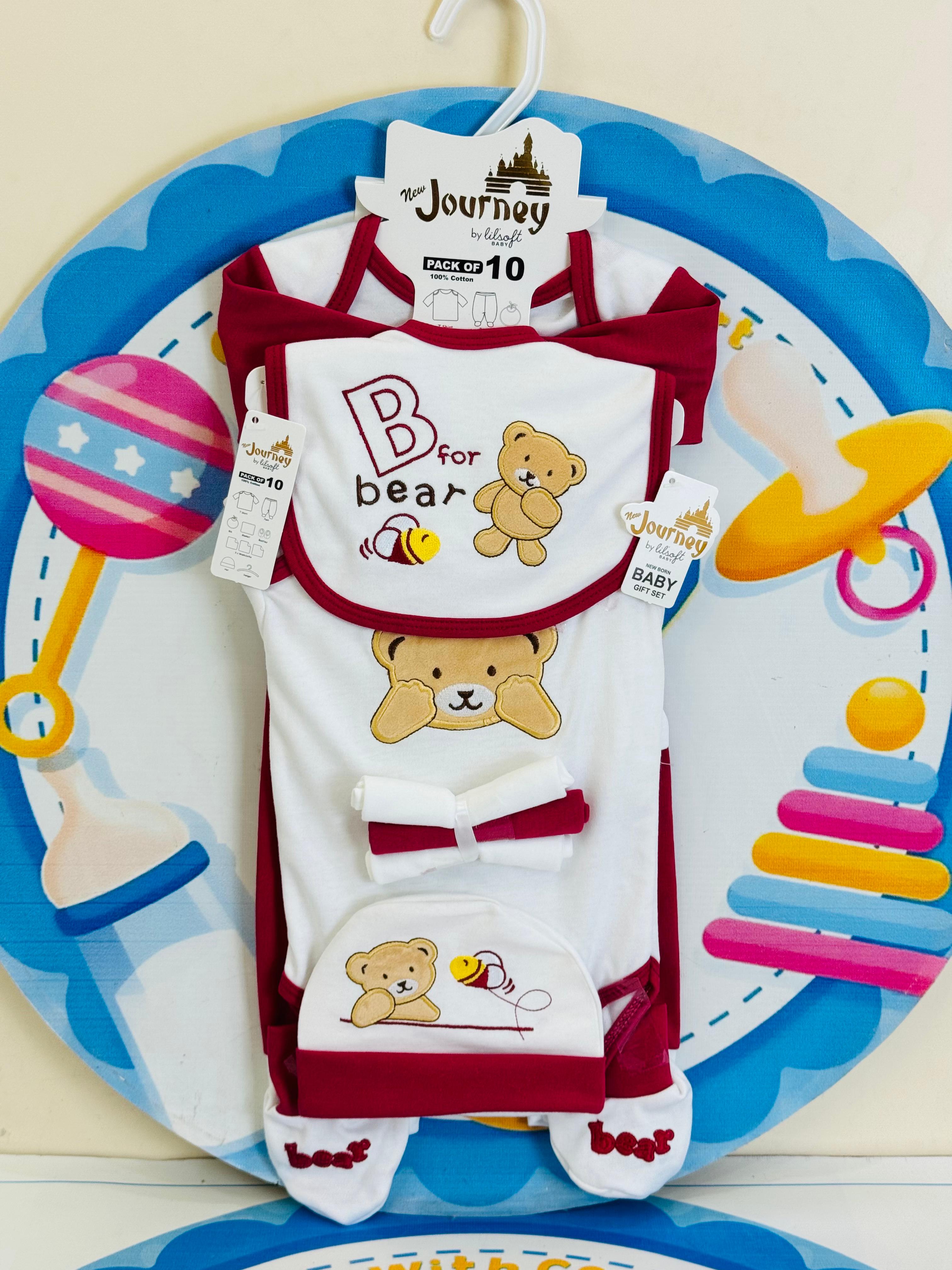 10 pcs baby starter set collection (Red)