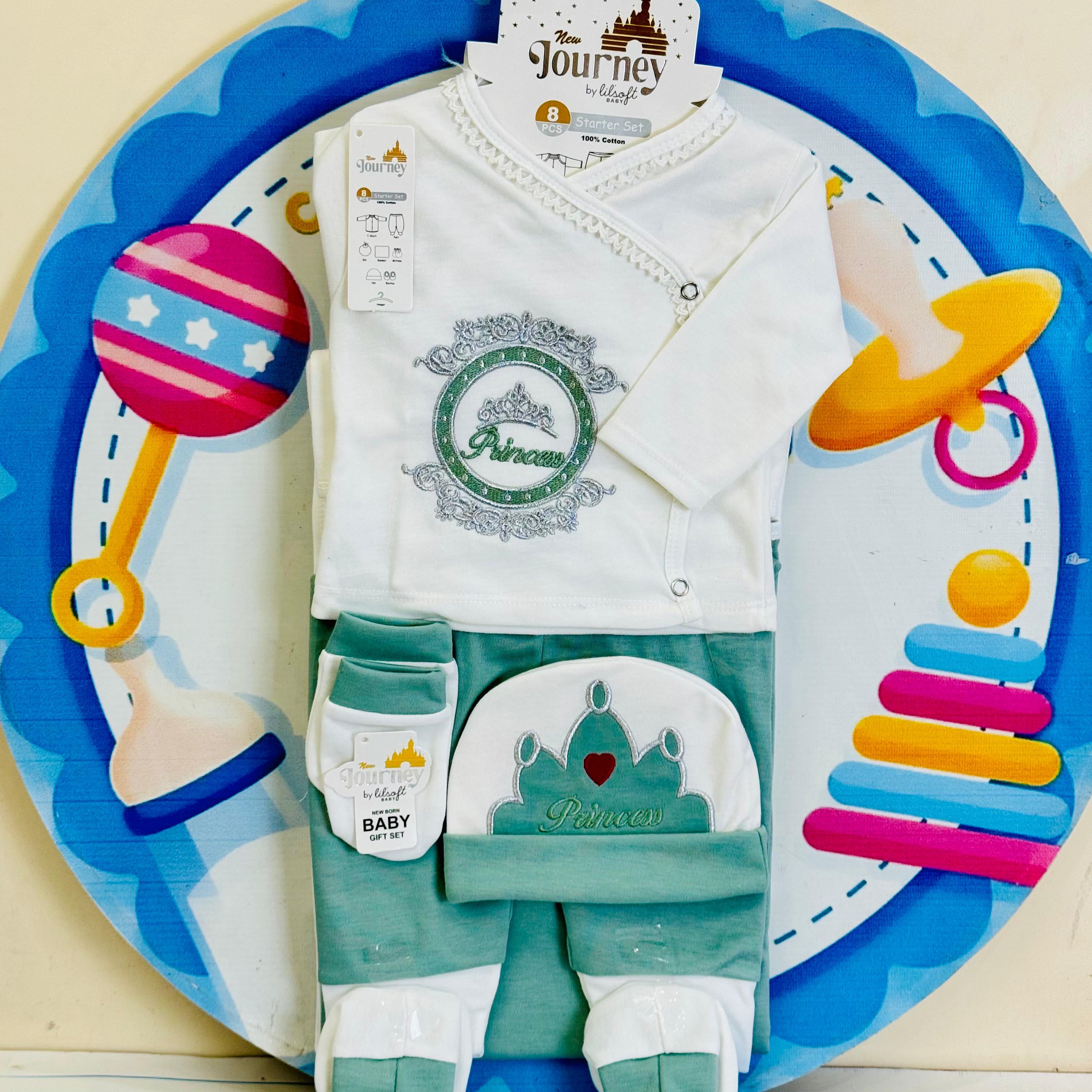 Baby 8-Piece Princess Starter Set(Green)