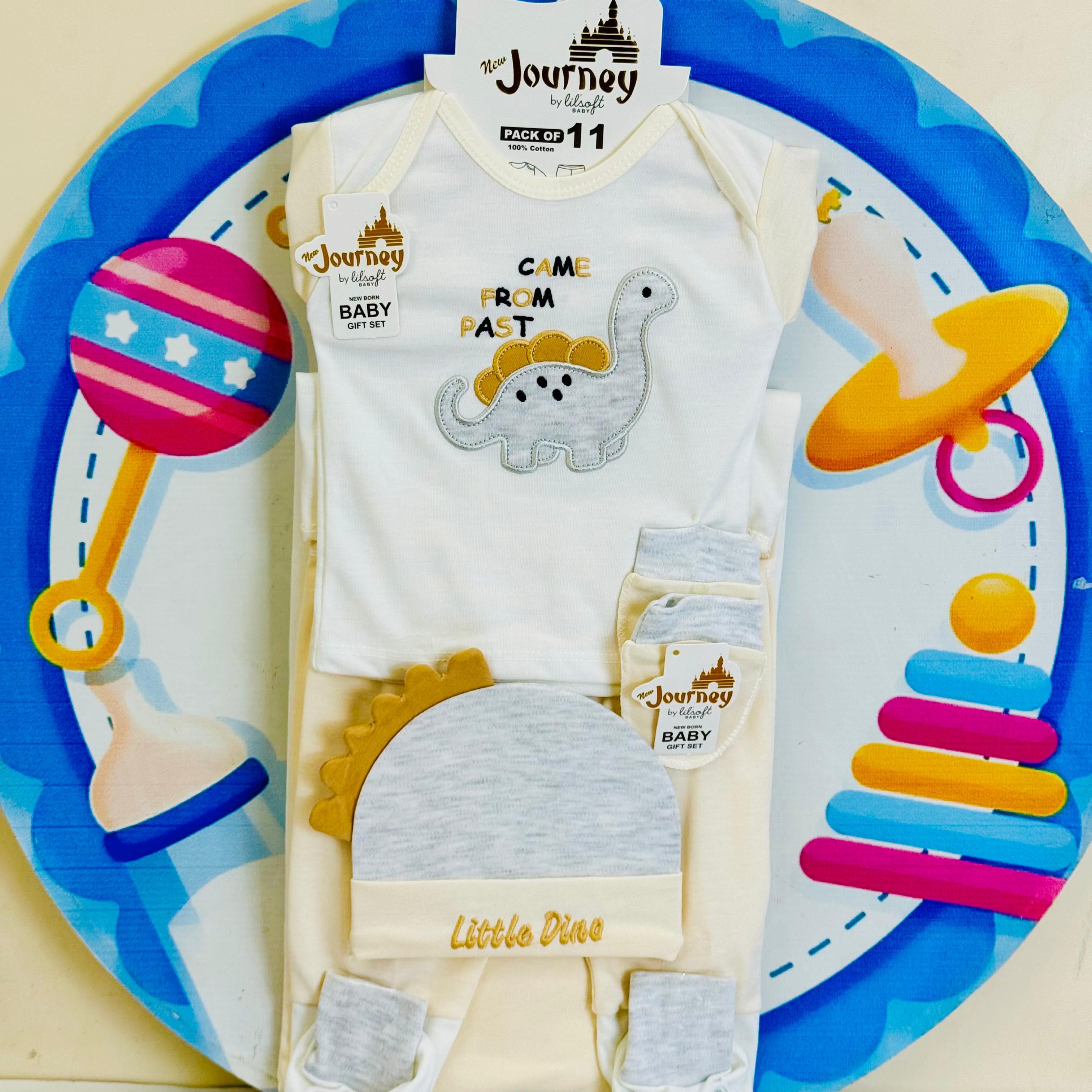 11 pcs baby starter set collection (Cream)