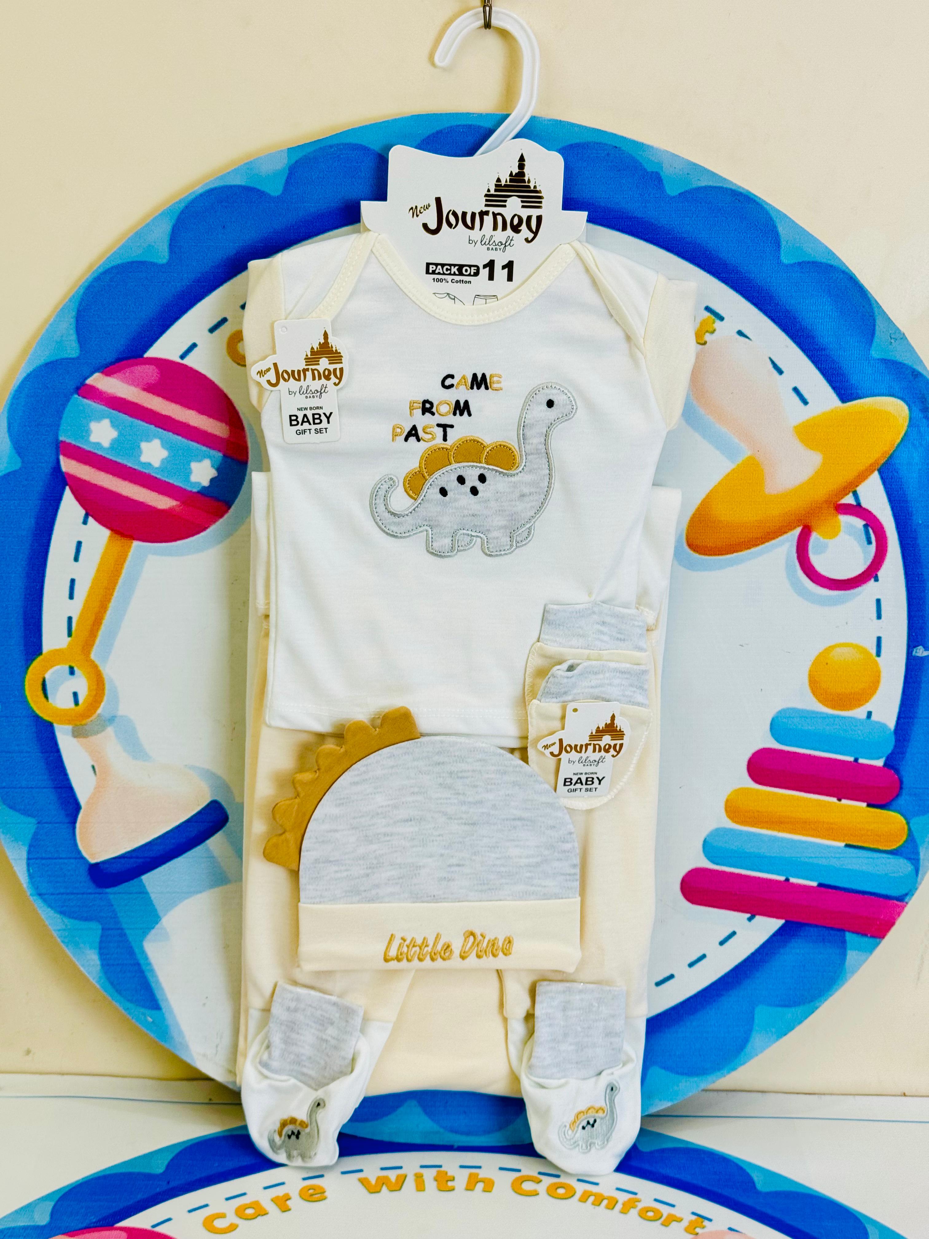 11 pcs baby starter set collection (Cream)
