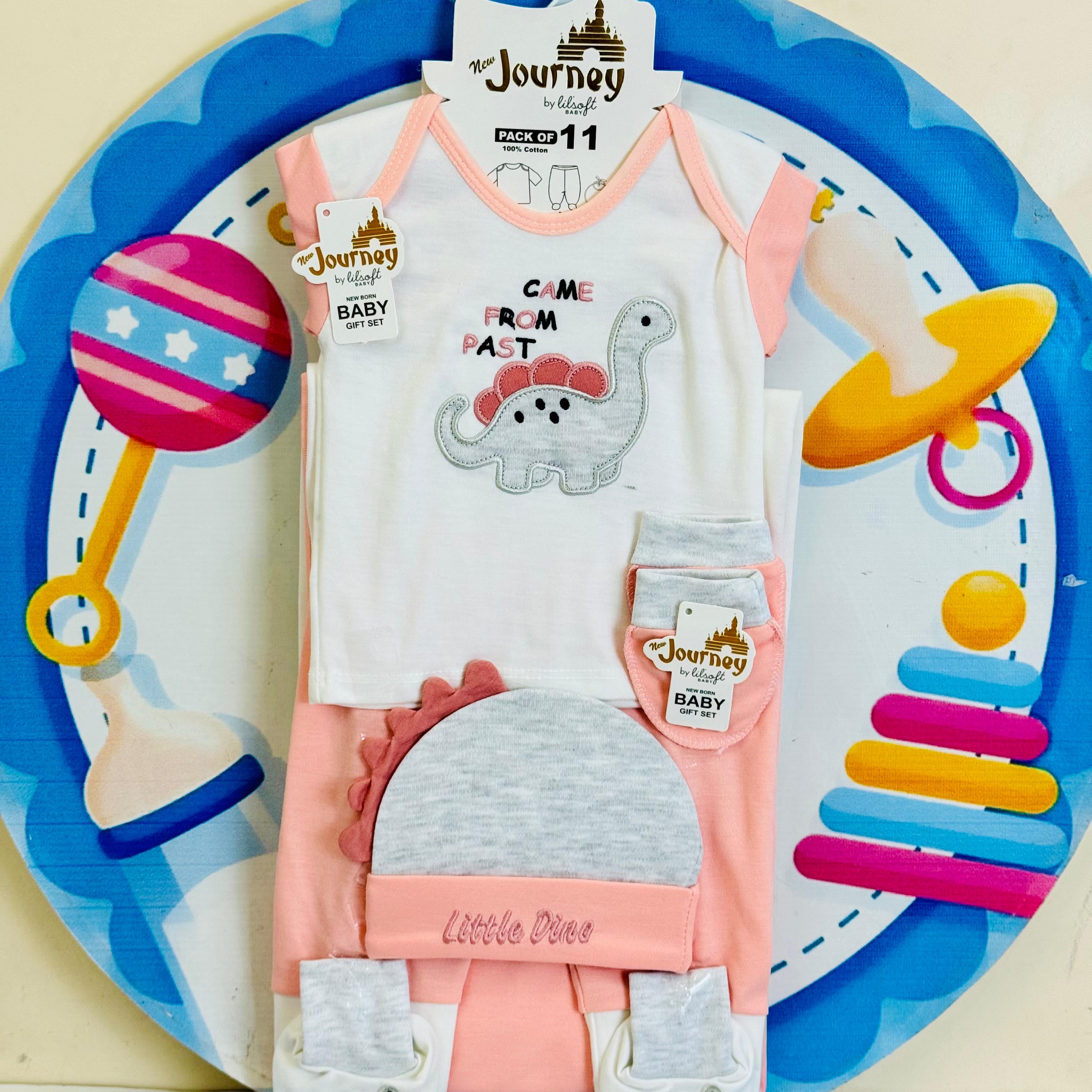 11 pcs baby starter set collection (Pink)