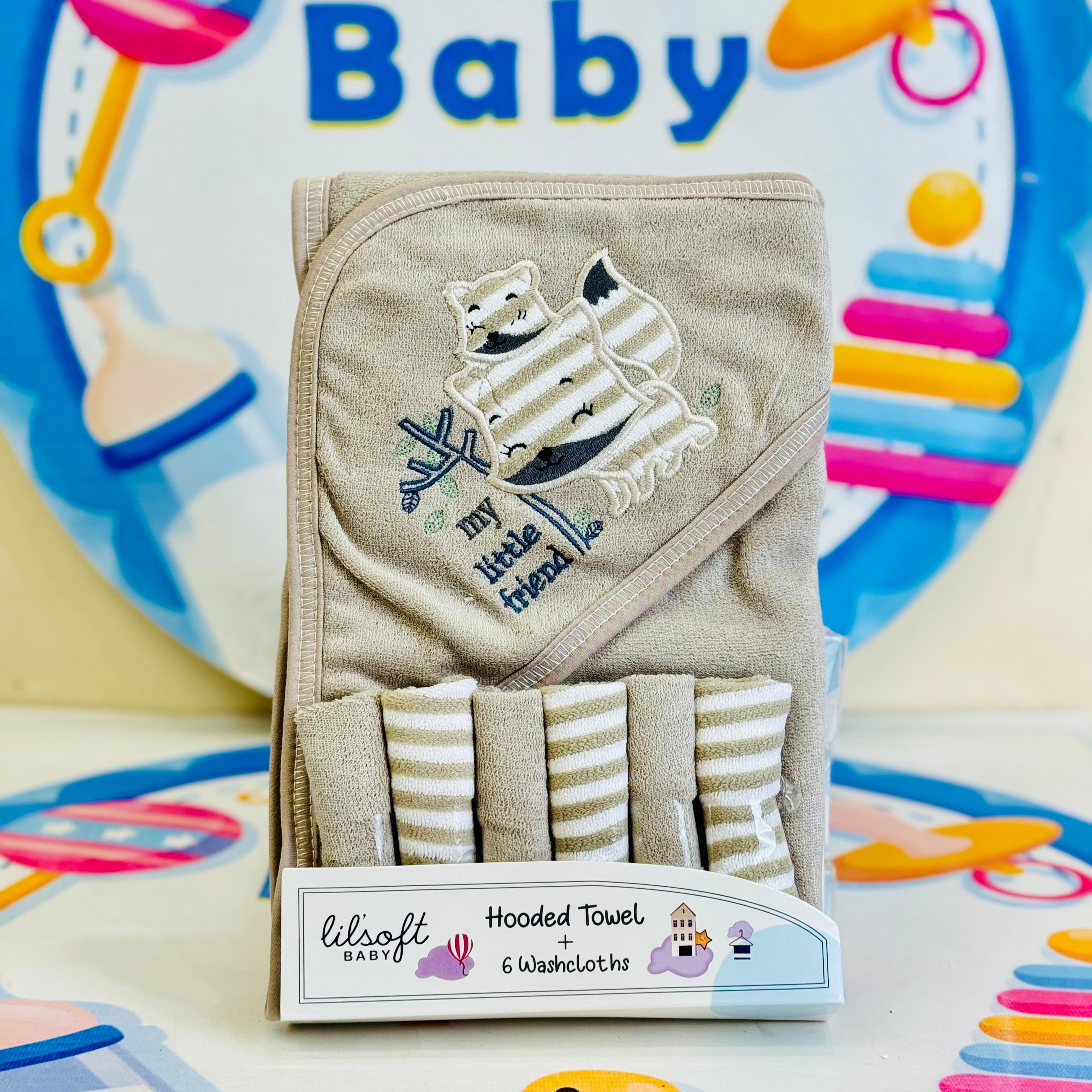 Lilsoft 7-Piece Baby Towel Set G