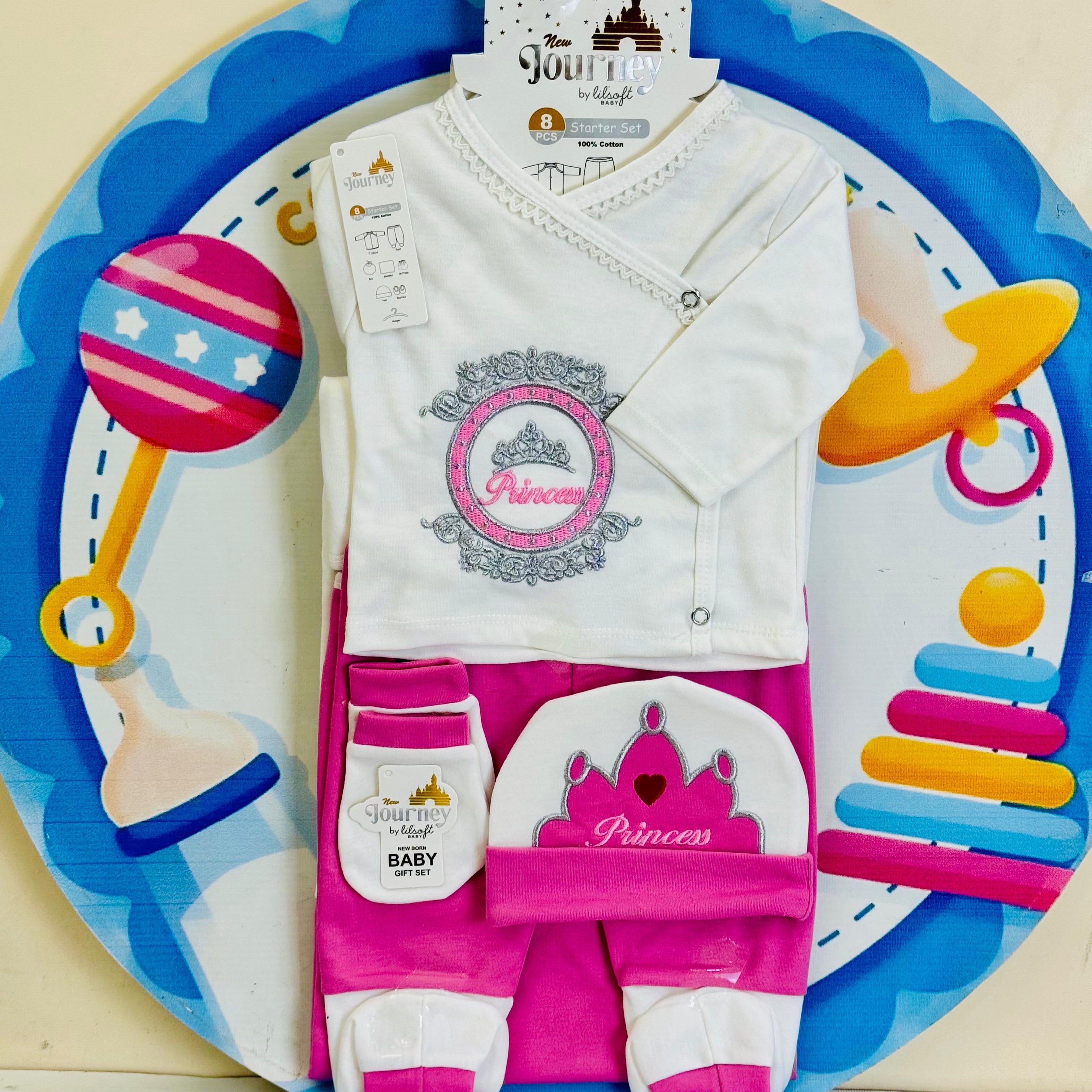 Baby 8-Piece Princess Starter Set(Pink)