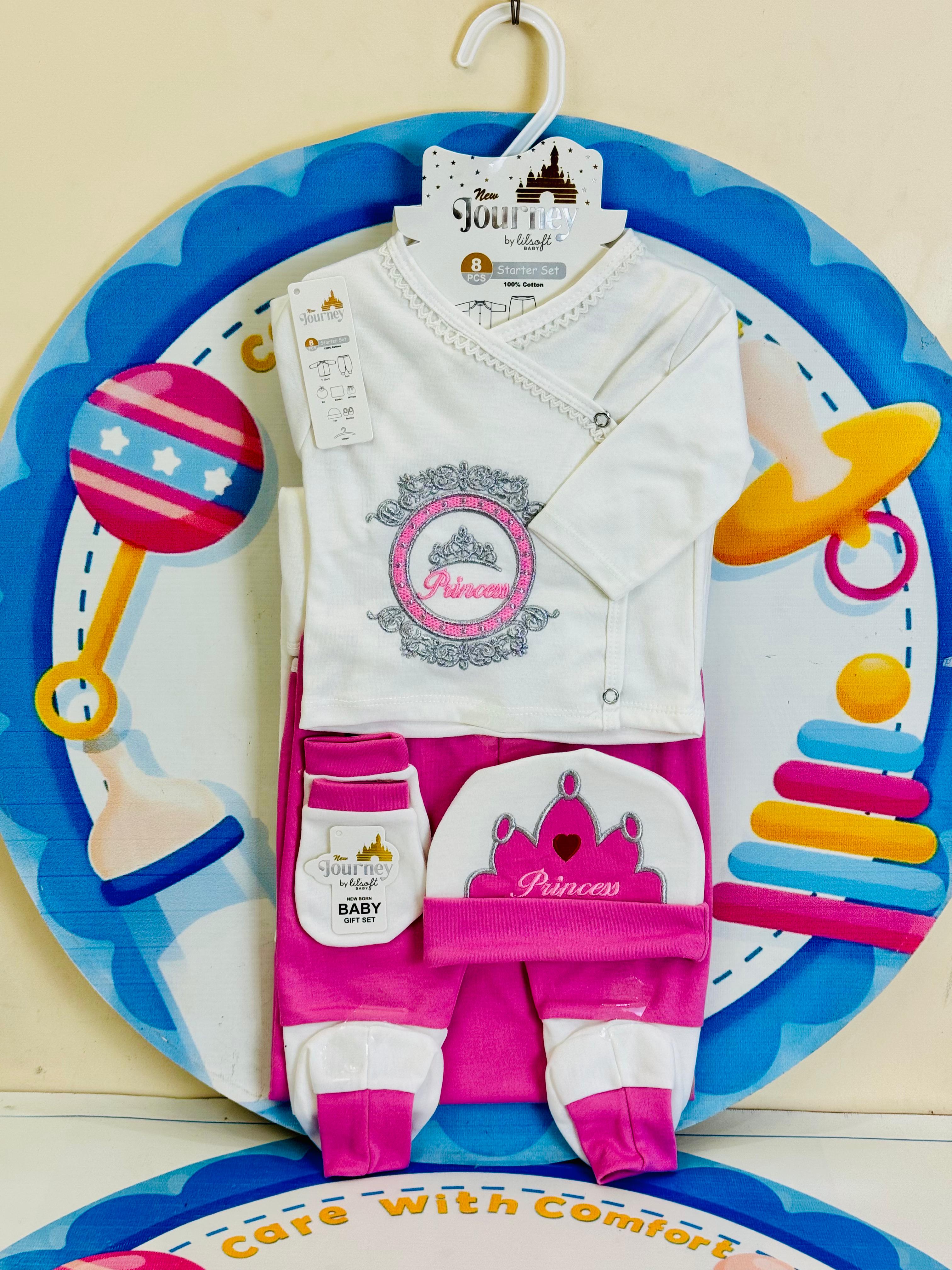 Baby 8-Piece Princess Starter Set(Pink)