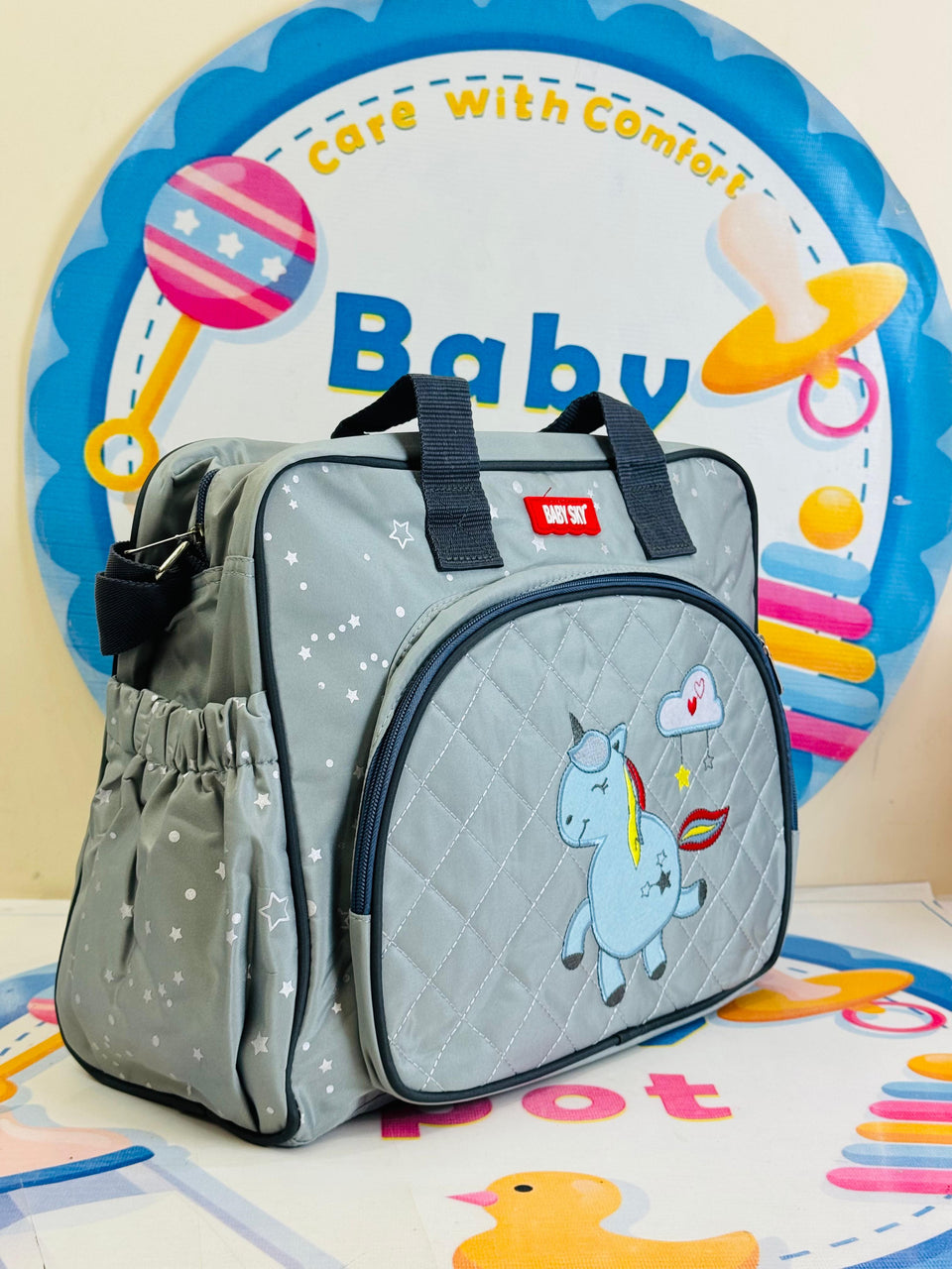Large Size Baby/Mother Bags Collection Grey