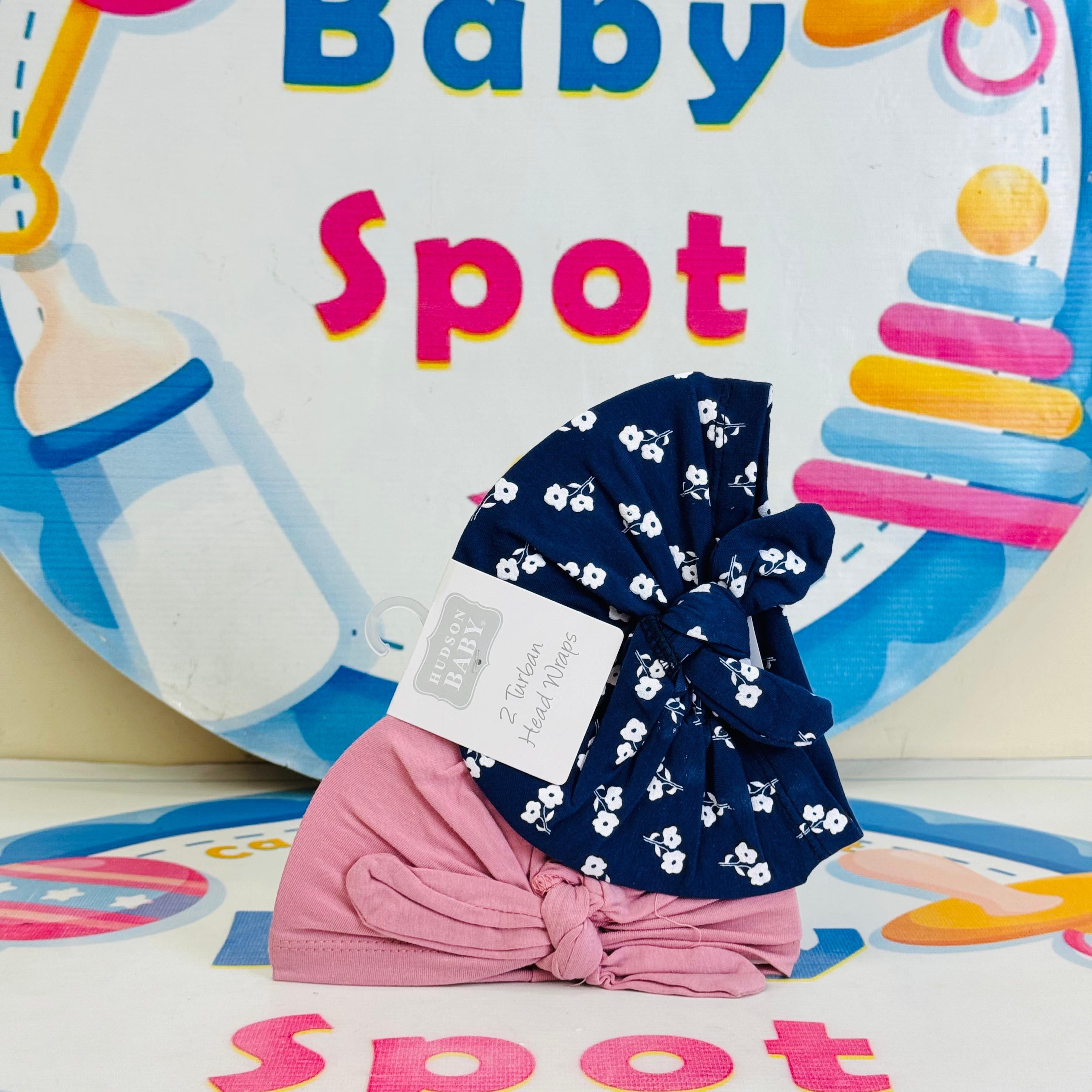 Baby Turban Caps – Set of 2 in Adorable Designs