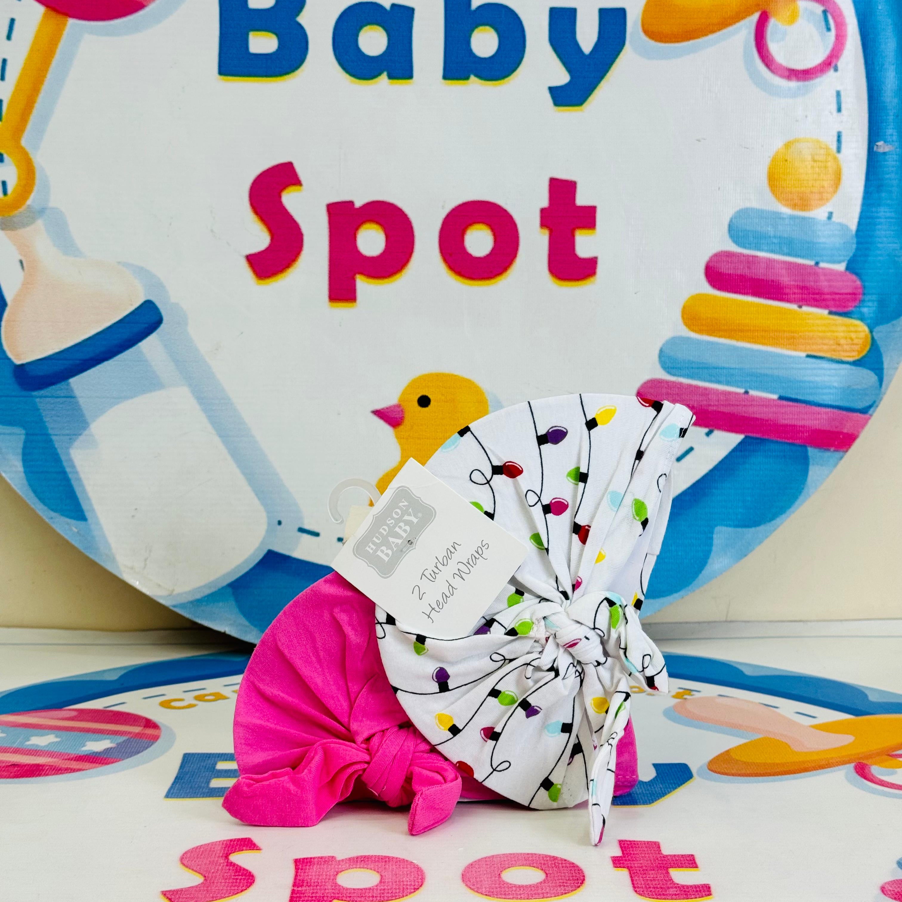 Baby Turban Caps – Set of 2 in Adorable Designs