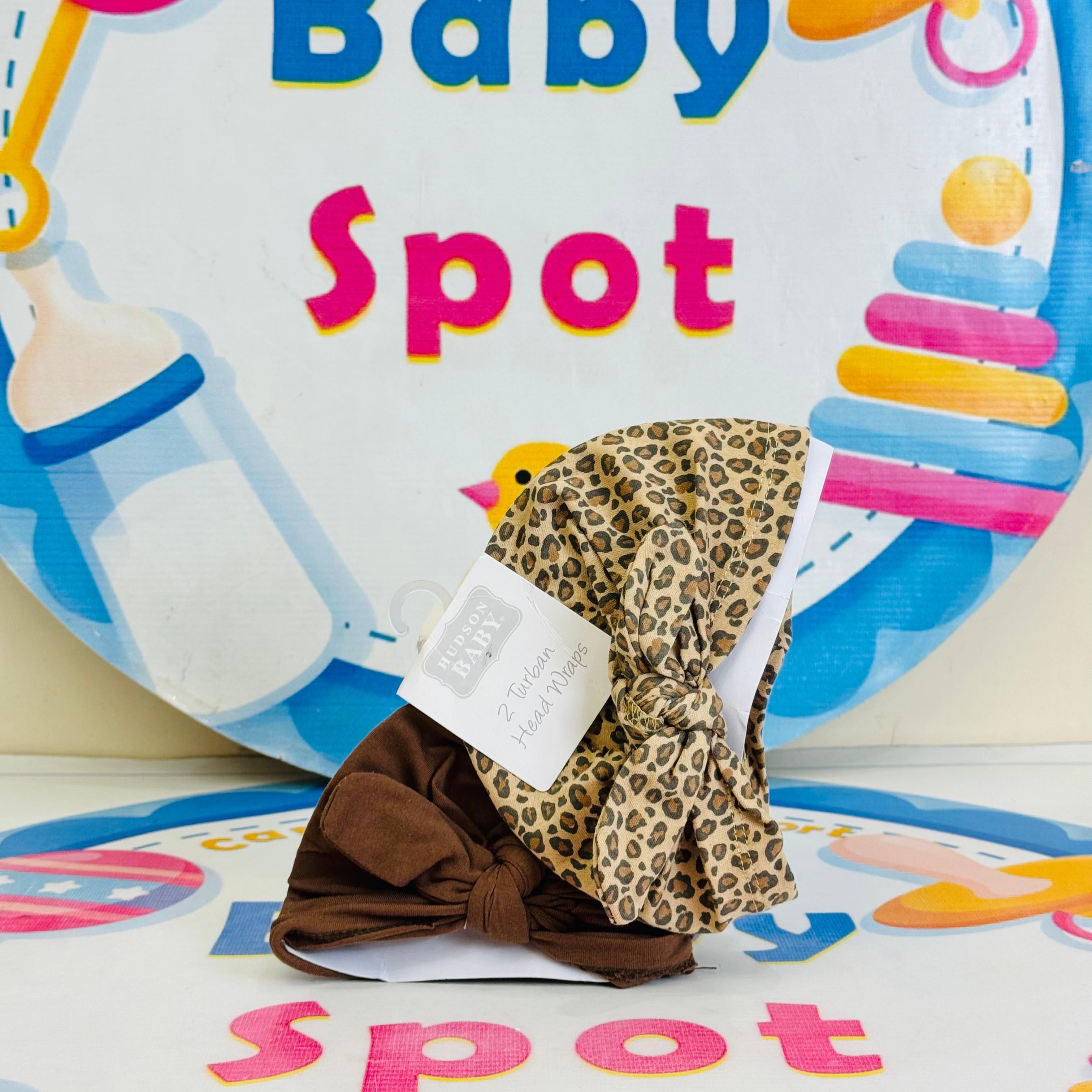 Baby Turban Caps – Set of 2 in Adorable Designs