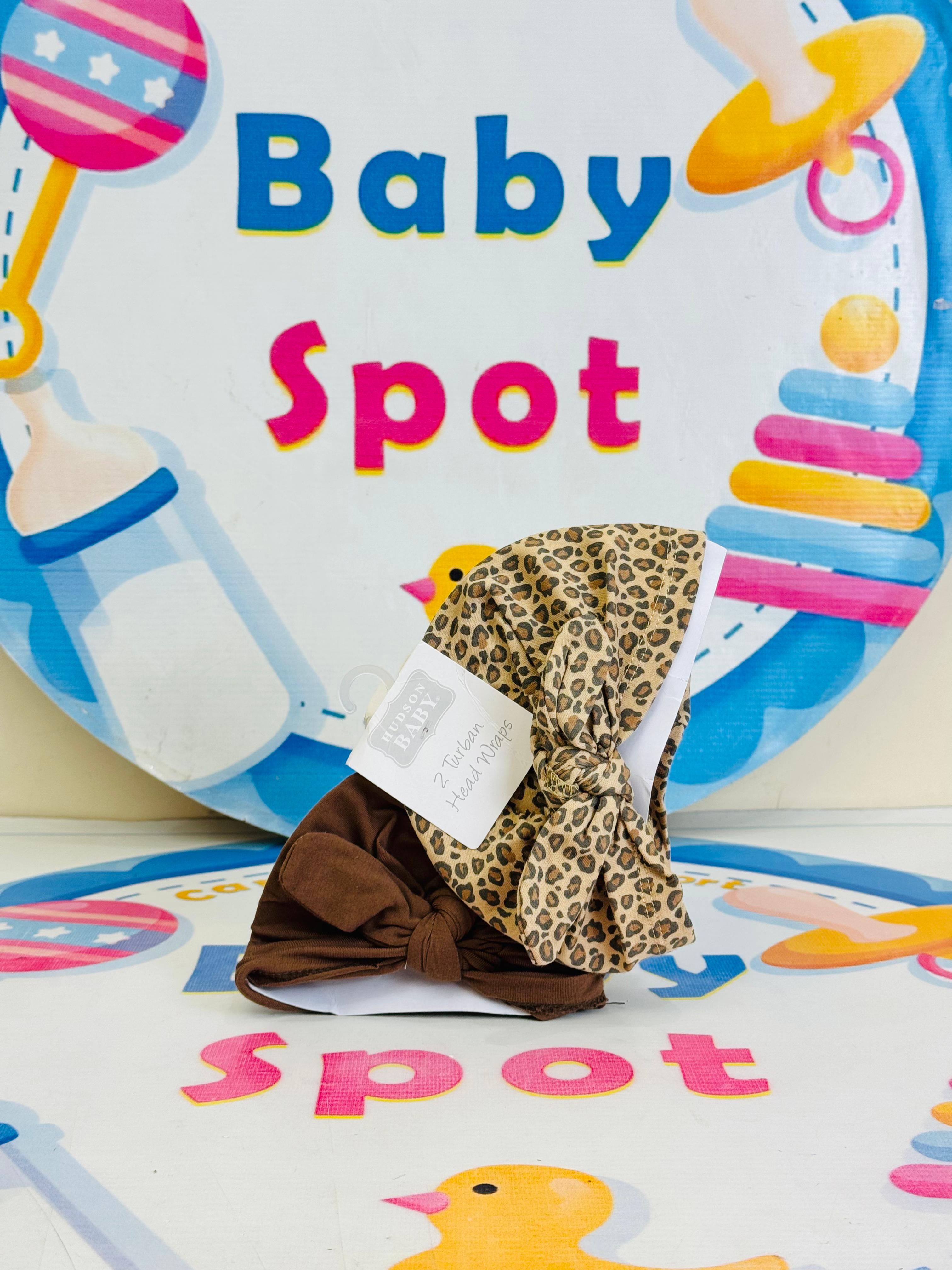 Baby Turban Caps – Set of 2 in Adorable Designs