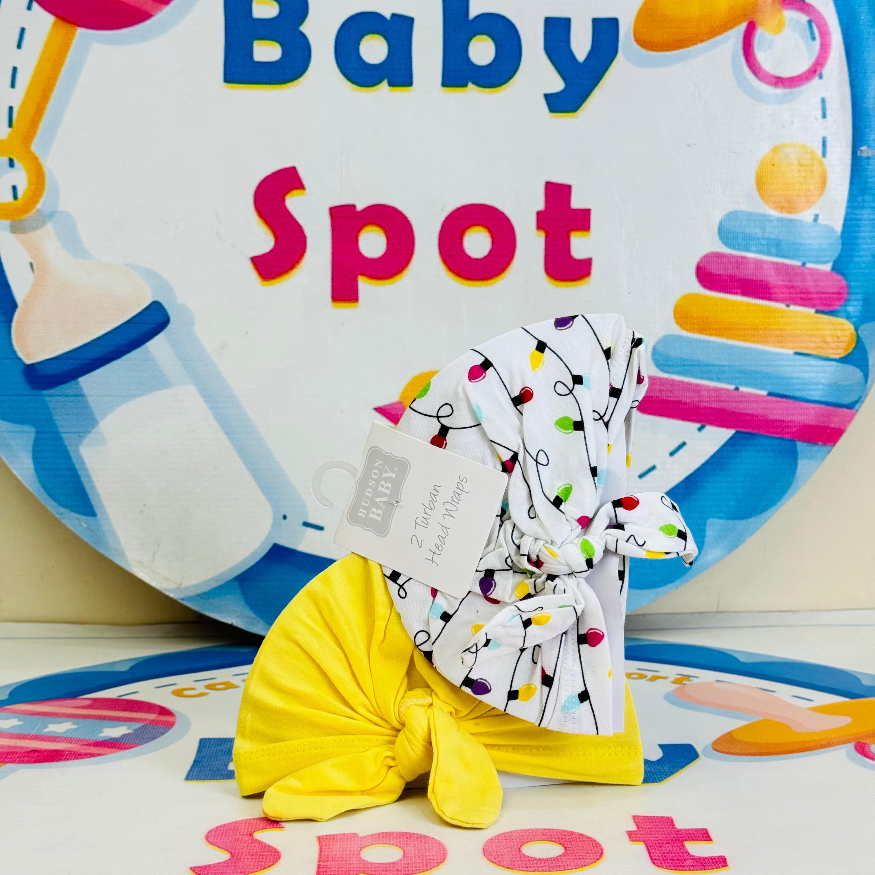 Baby Turban Caps – Set of 2 in Adorable Designs