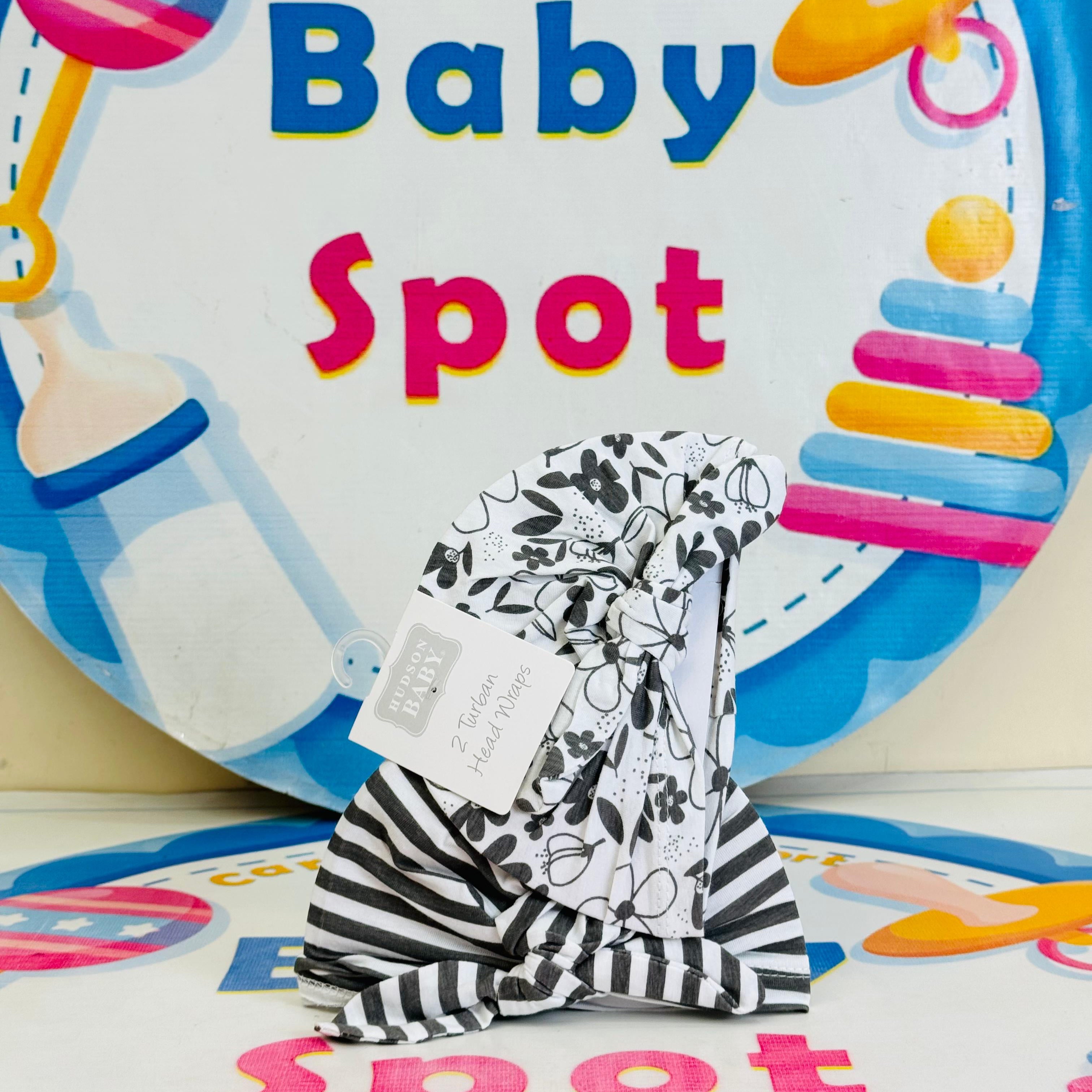 Baby Turban Caps – Set of 2 in Adorable Designs