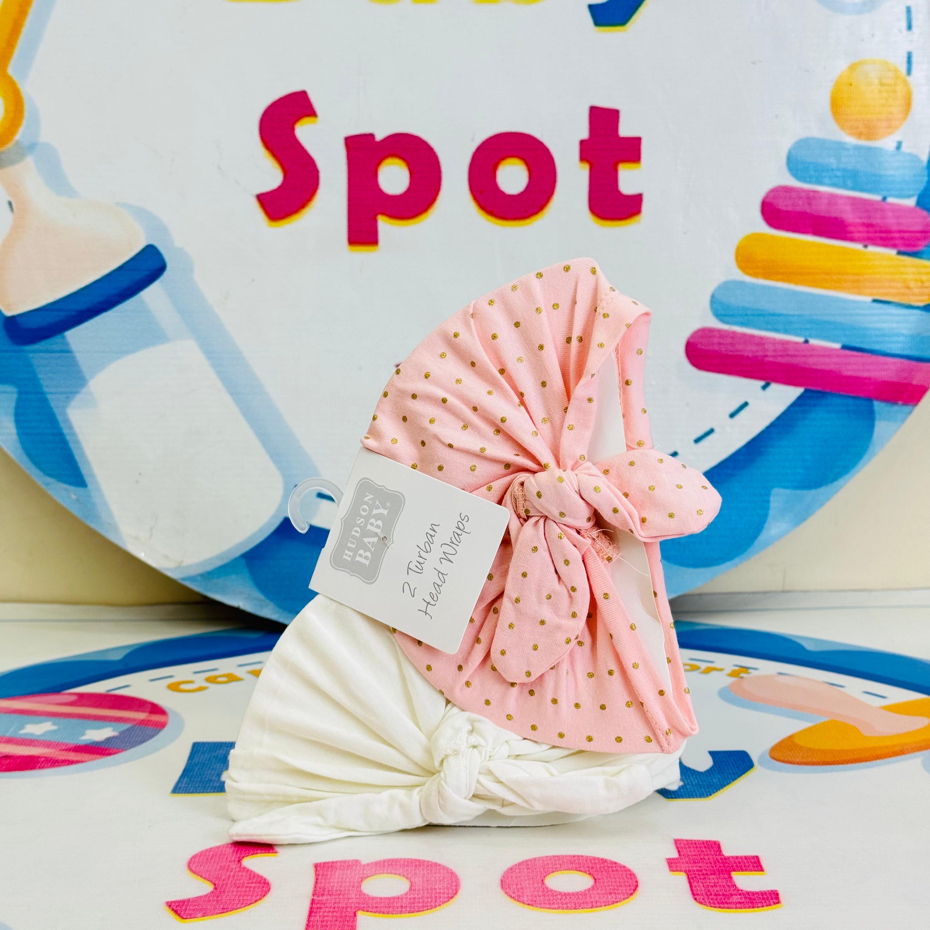 Baby Turban Caps – Set of 2 in Adorable Designs
