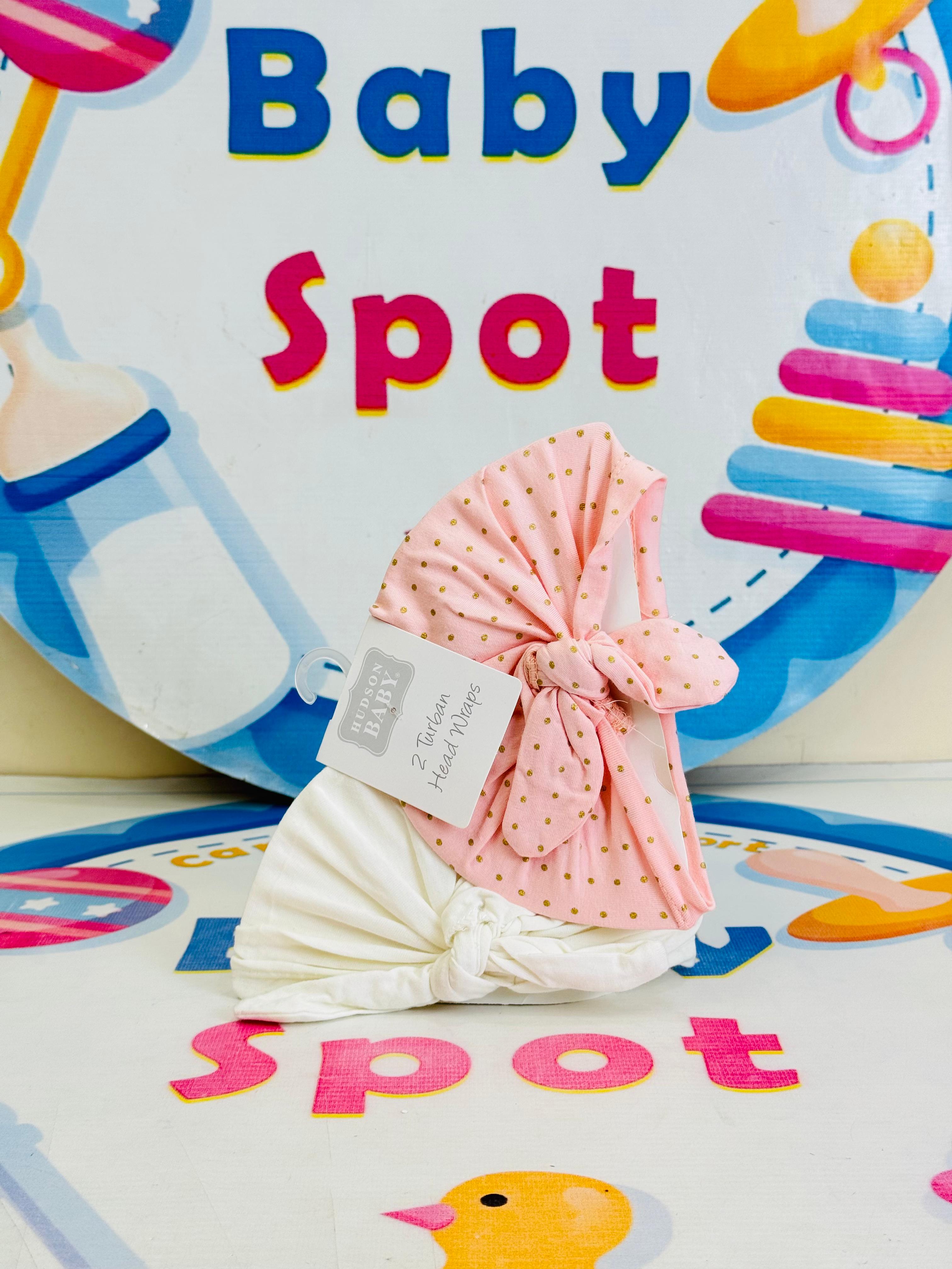Baby Turban Caps – Set of 2 in Adorable Designs