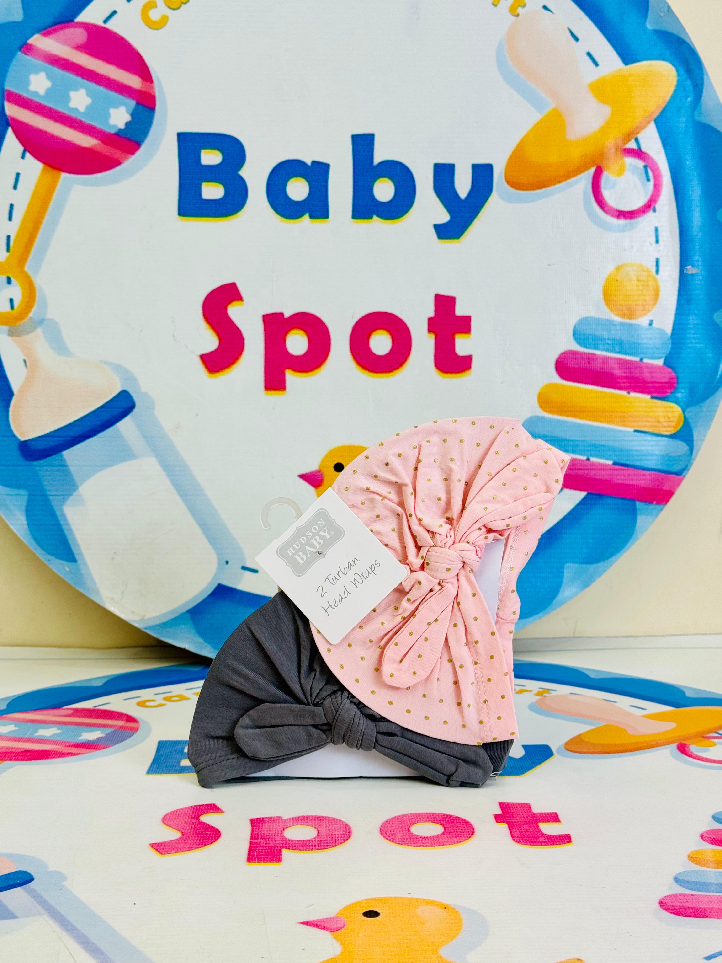 Baby Turban Caps – Set of 2 in Adorable Designs