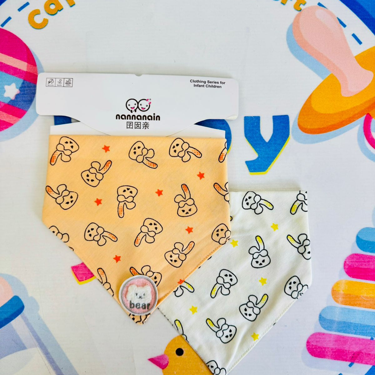 Baby Premium Bandana Bibs – Set of 2