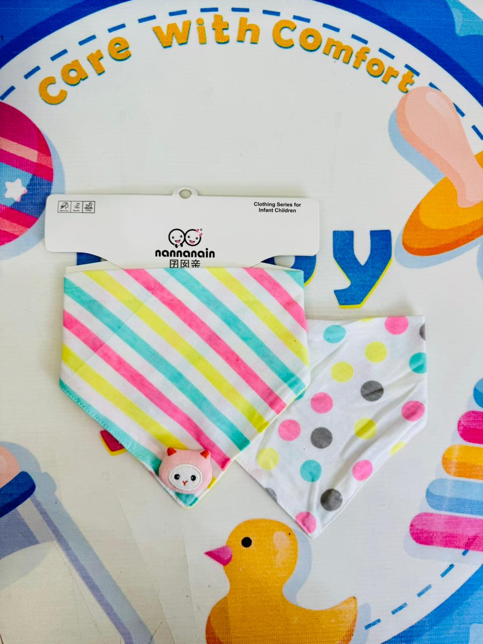 Baby Premium Bandana Bibs – Set of 2