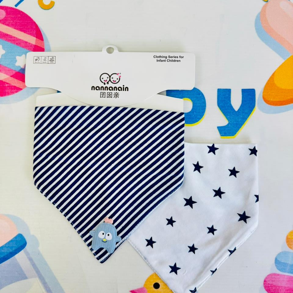 Baby Premium Bandana Bibs – Set of 2