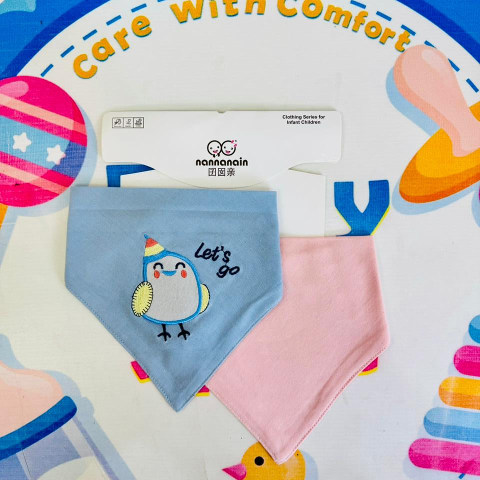 Baby Premium Bandana Bibs – Set of 2