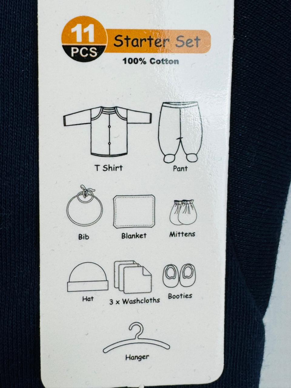 11 pcs baby starter set collection (brown)