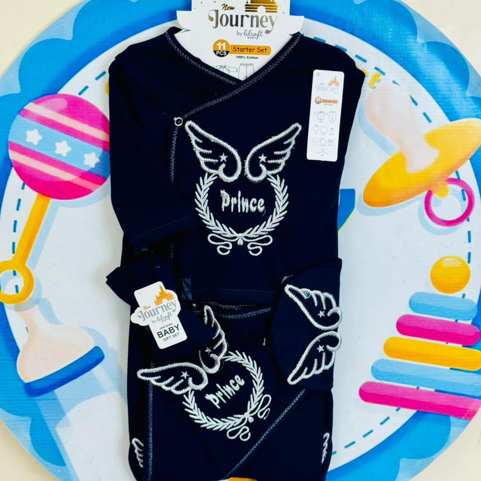 11 pcs baby starter set collection (Navy)