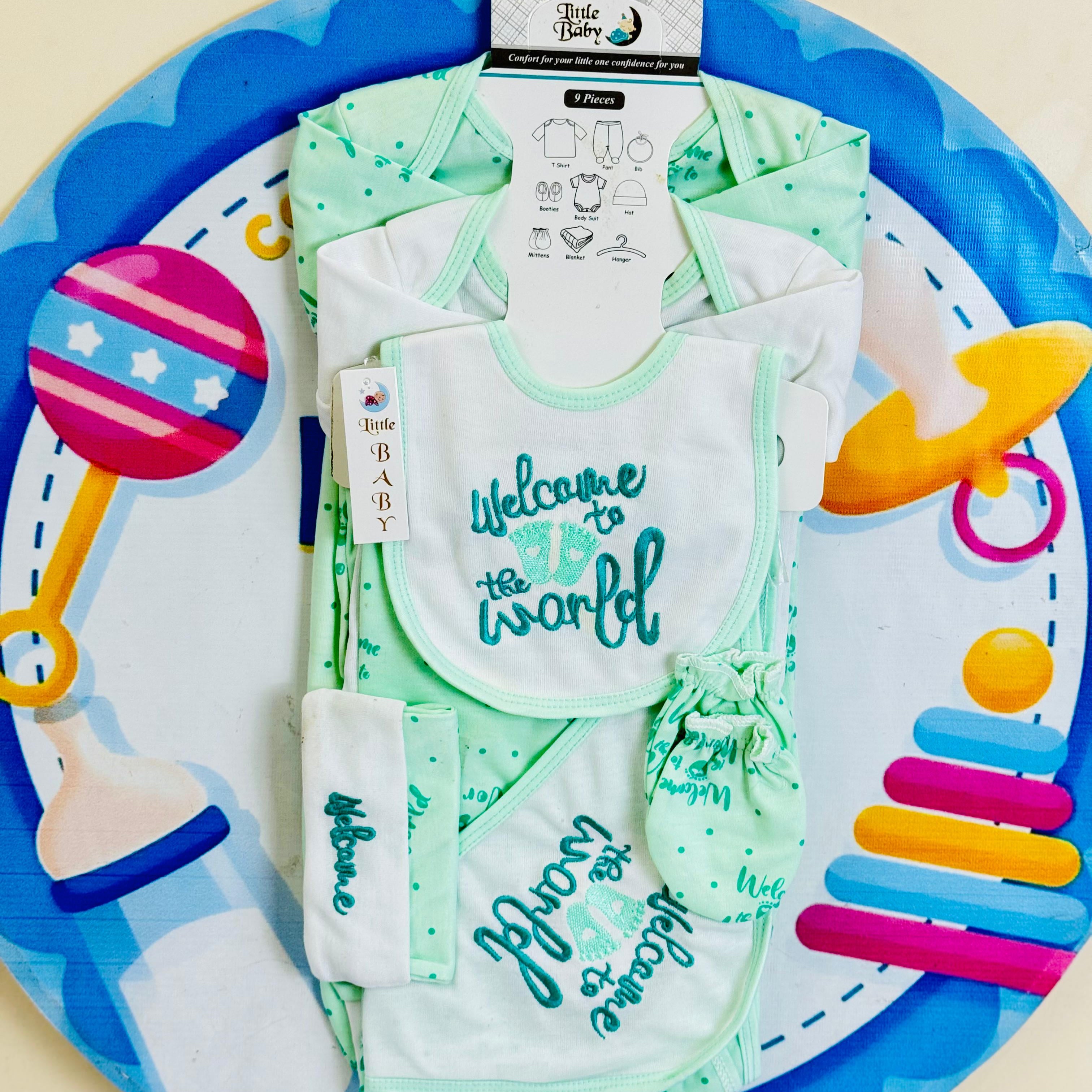 Baby 9-Piece Starter Set Welcome to the World