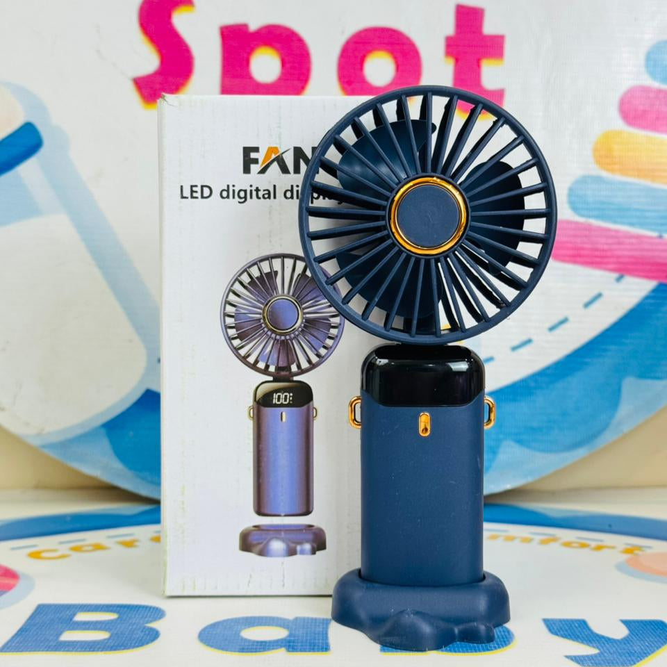 Foldable big size rechargeable electric hand fans