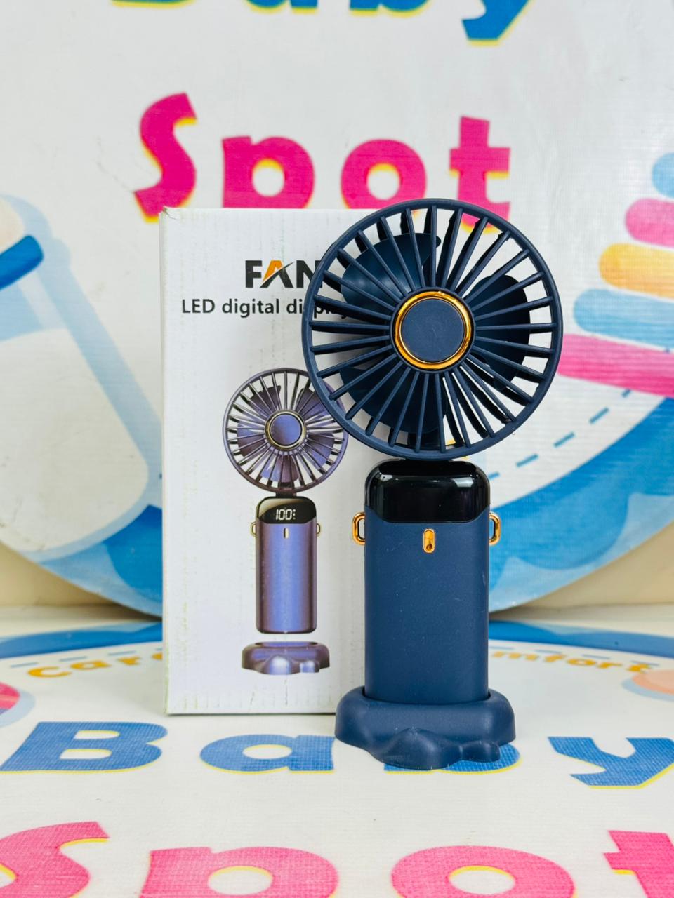 Foldable big size rechargeable electric hand fans